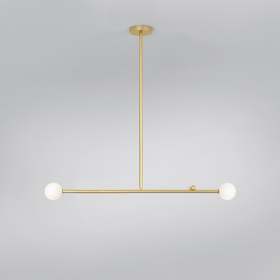 Zaveniel Suspension en Laiton et Verre Moderne Minimaliste