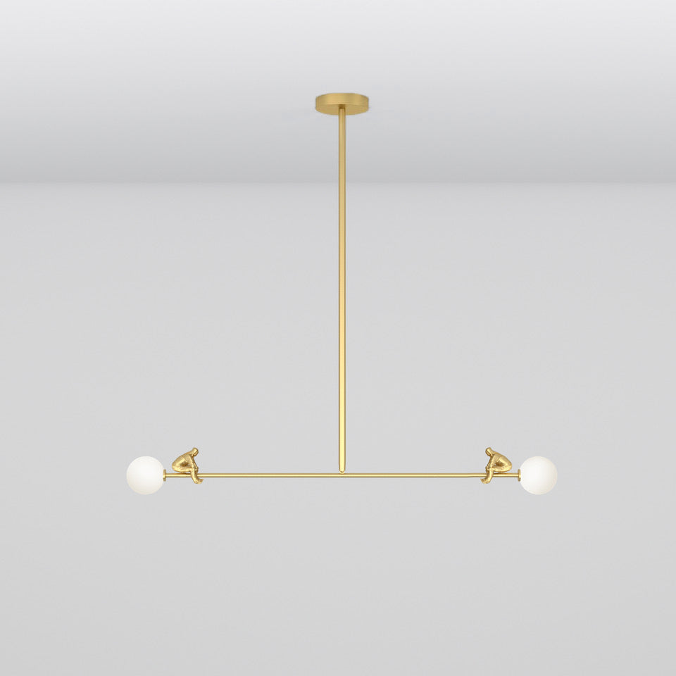Zaveniel Suspension en Laiton et Verre Moderne Minimaliste