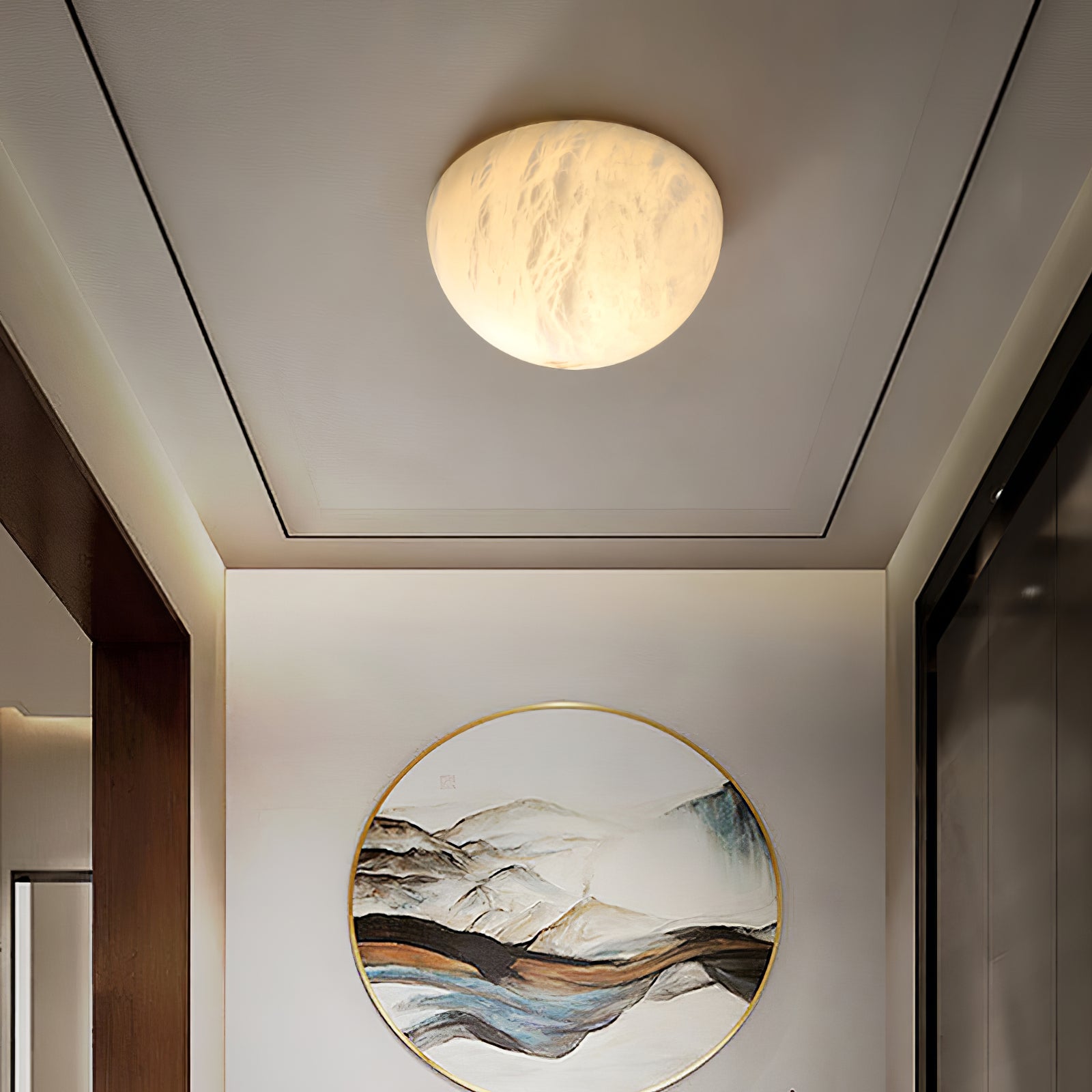 Visoliel Plafonnier Minimaliste en Albâtre