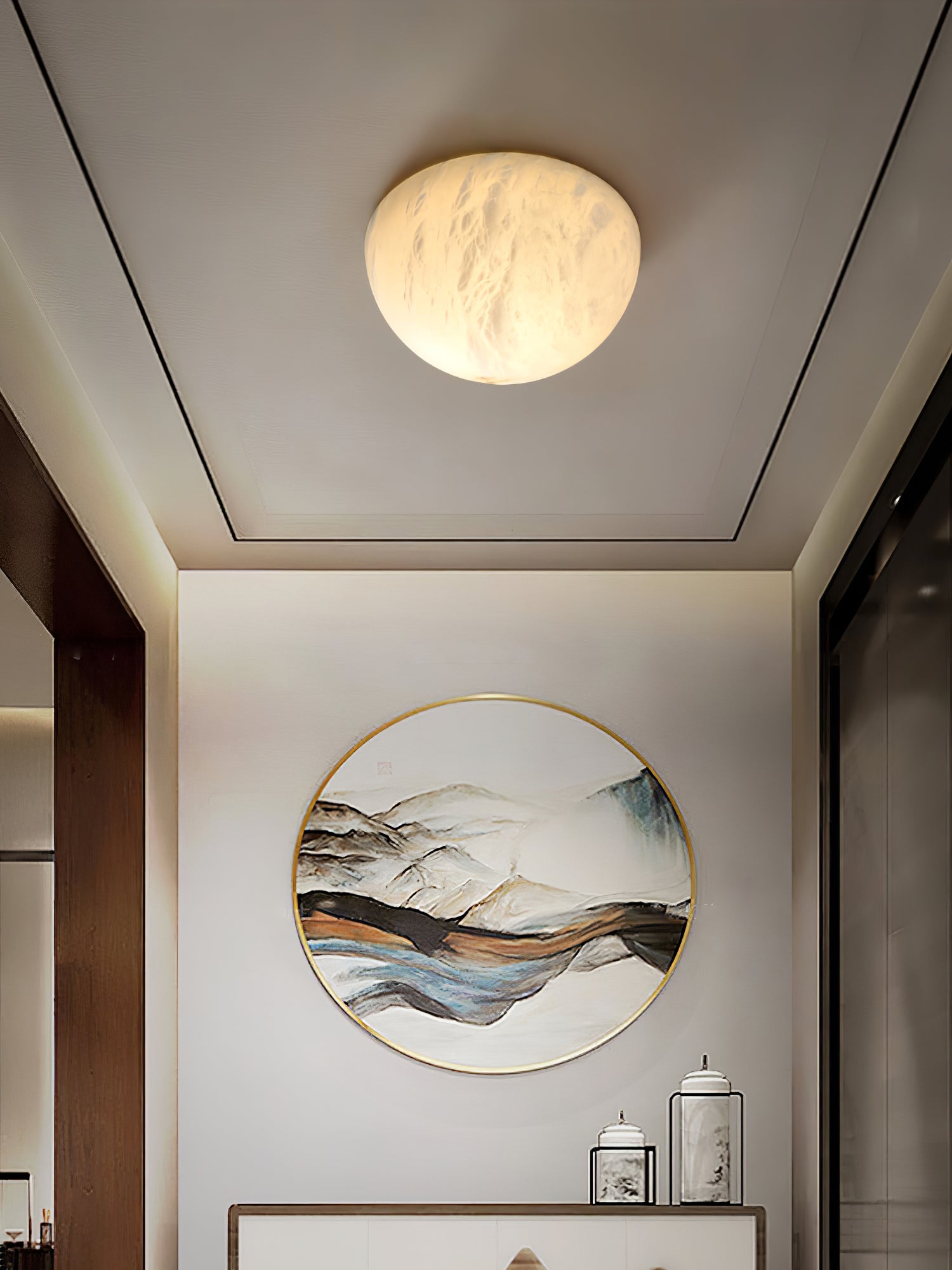 Visoliel Plafonnier Minimaliste en Albâtre
