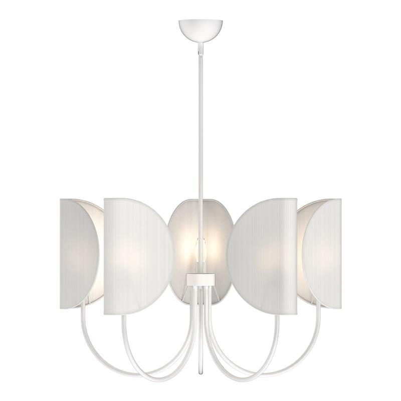 Lustre en Tissu et Laiton Traditionnel Feuille Unoryra