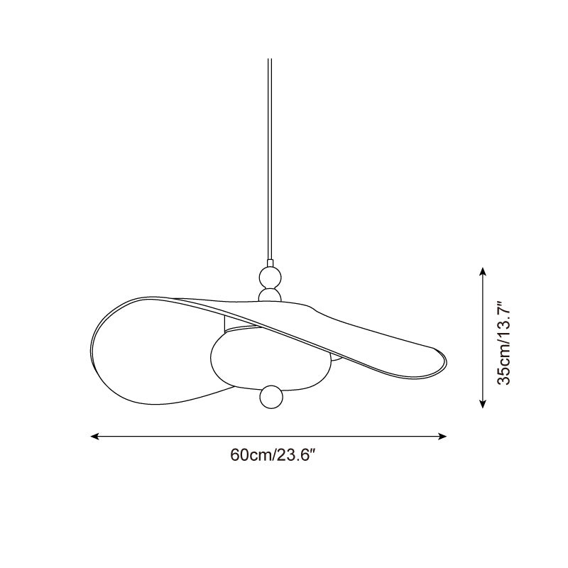 Serafina Suspension Moderne en Tissu