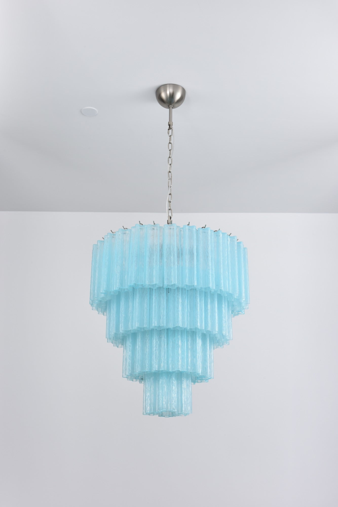 Aurora Lustre Cascade Superposé Verre Élégant Vintage