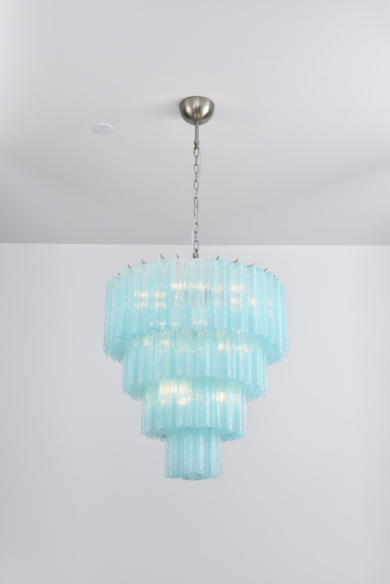 Aurora Lustre Cascade Superposé Verre Élégant Vintage