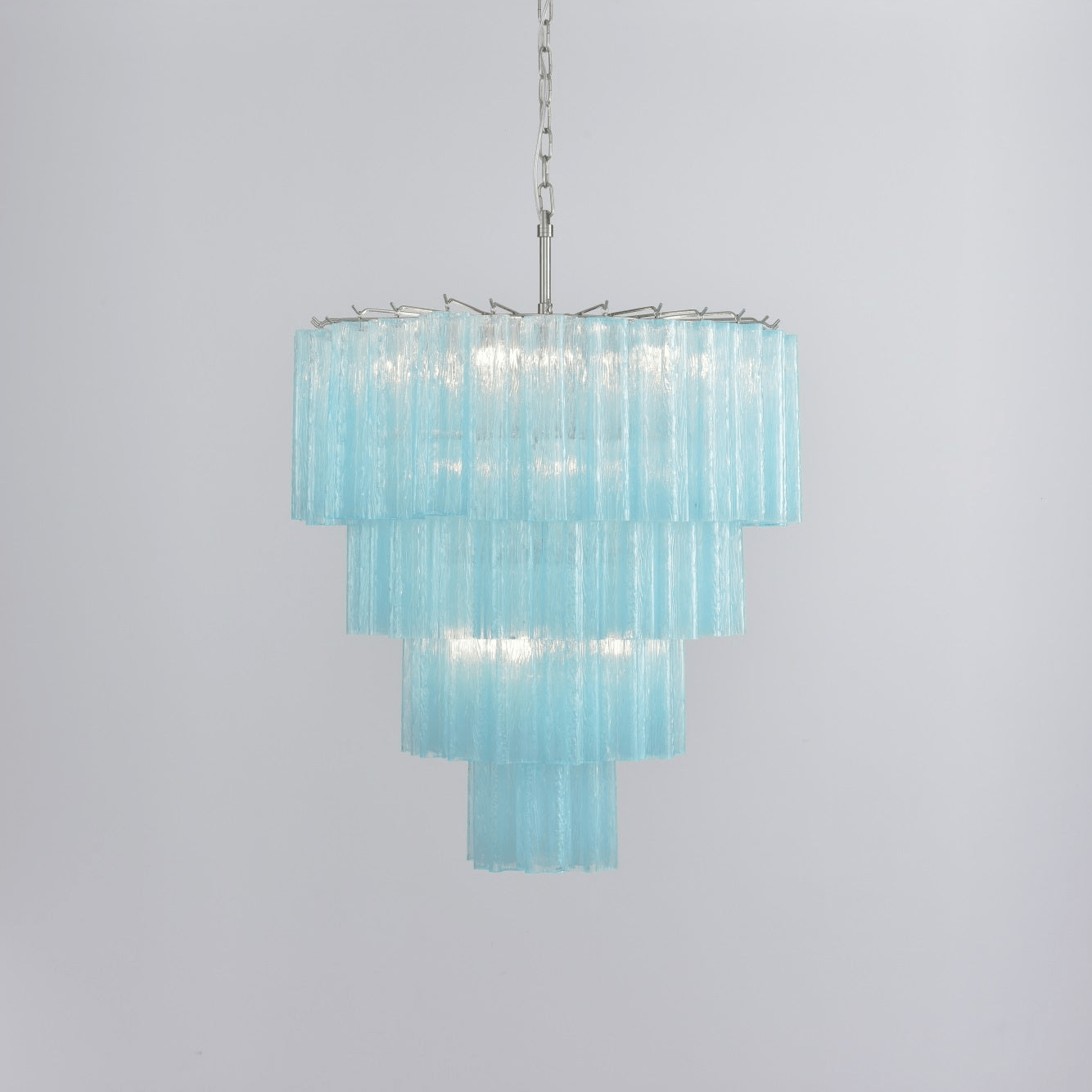 Aurora Lustre Cascade Superposé Verre Élégant Vintage