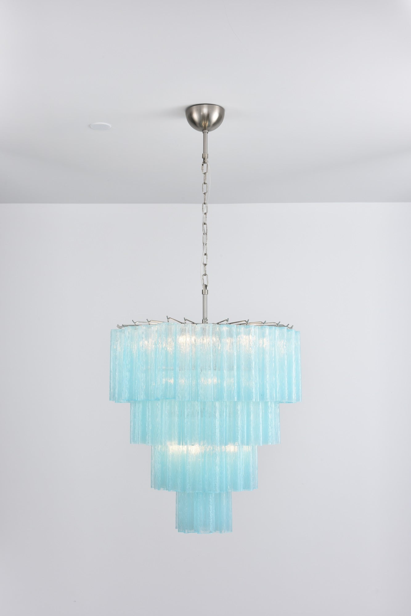 Aurora Lustre Cascade Superposé Verre Élégant Vintage
