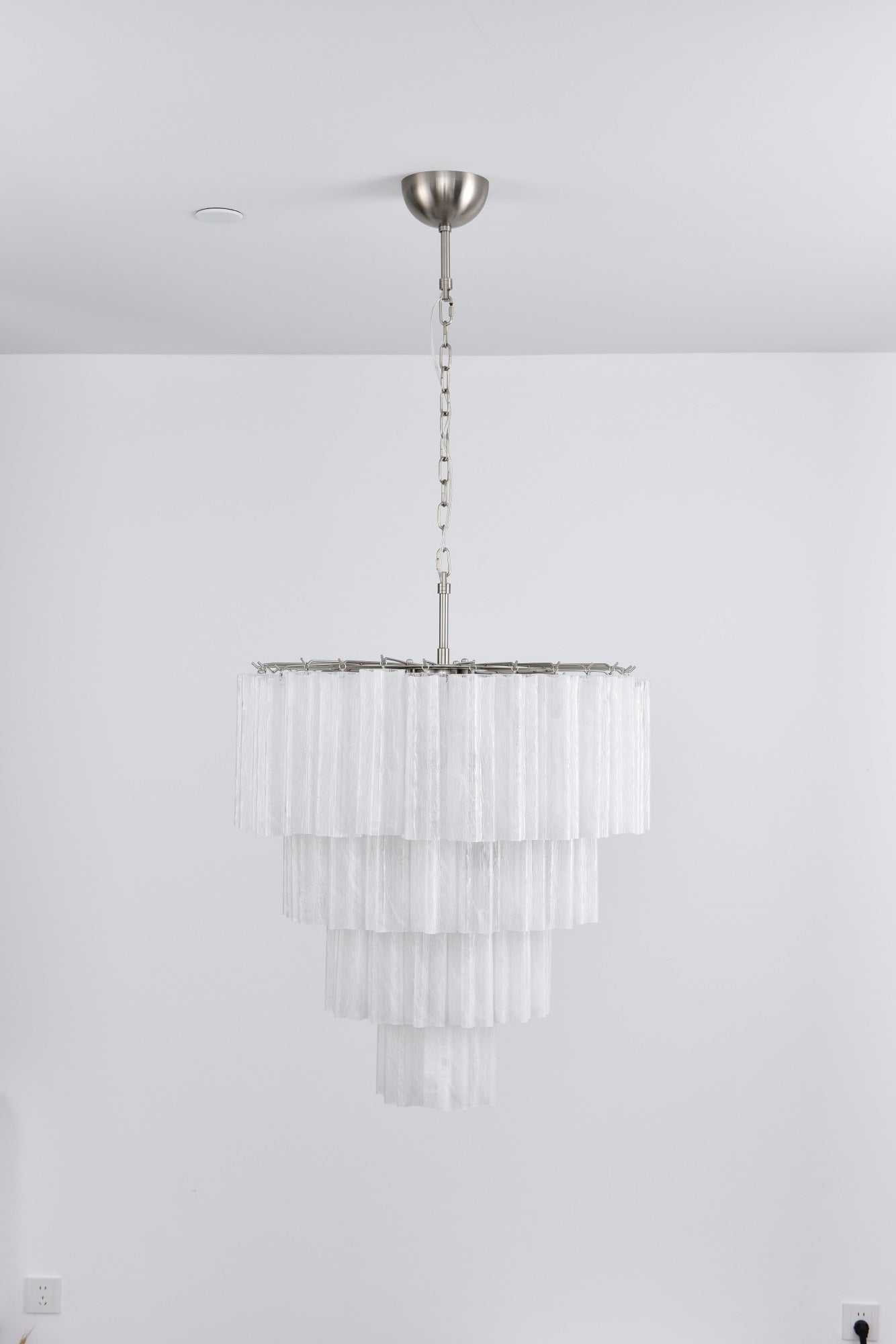 Aurora Lustre Cascade Superposé Verre Élégant Vintage