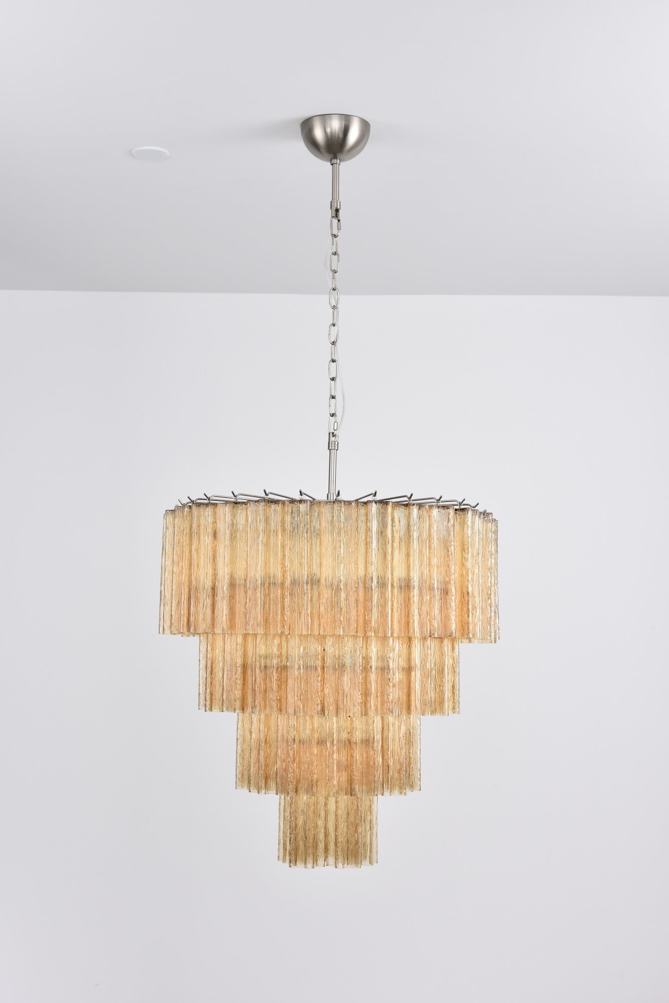 Aurora Lustre Cascade Superposé Verre Élégant Vintage