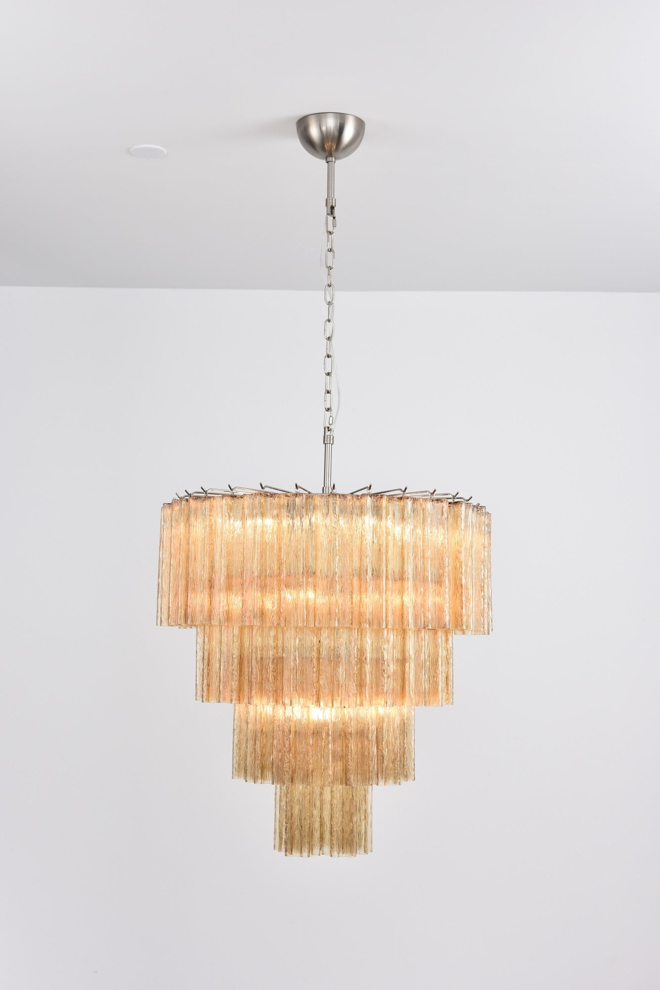 Aurora Lustre Cascade Superposé Verre Élégant Vintage