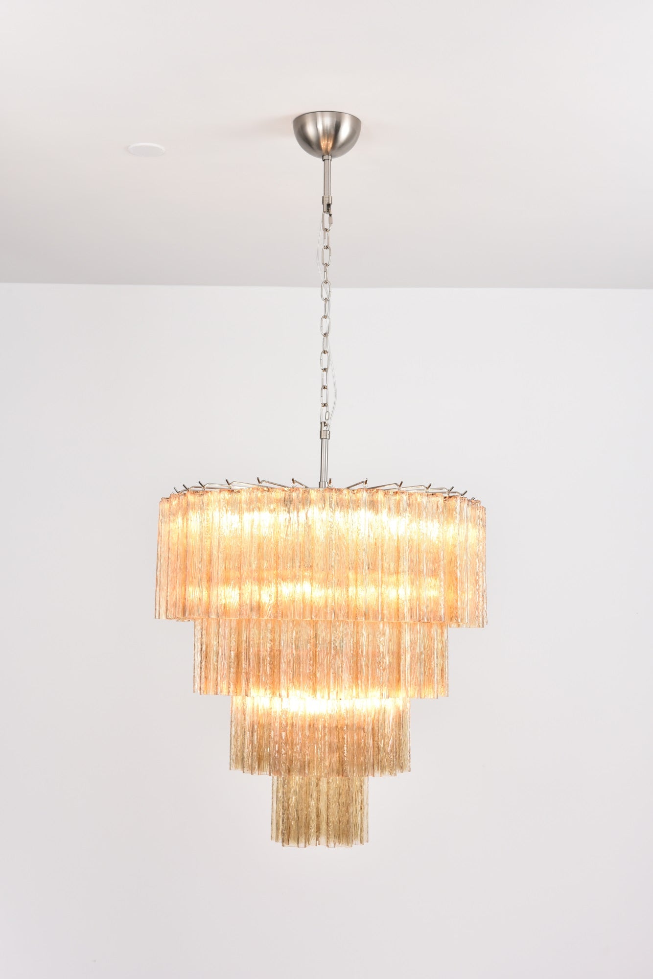 Aurora Lustre Cascade Superposé Verre Élégant Vintage