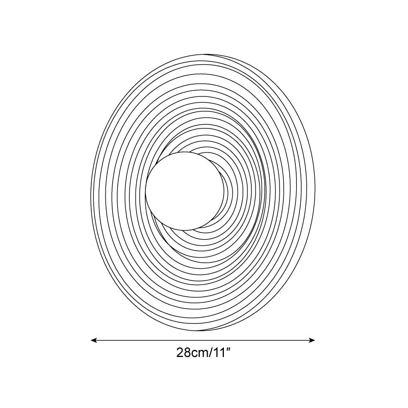 Serena Applique Murale Bois Rond Minimaliste