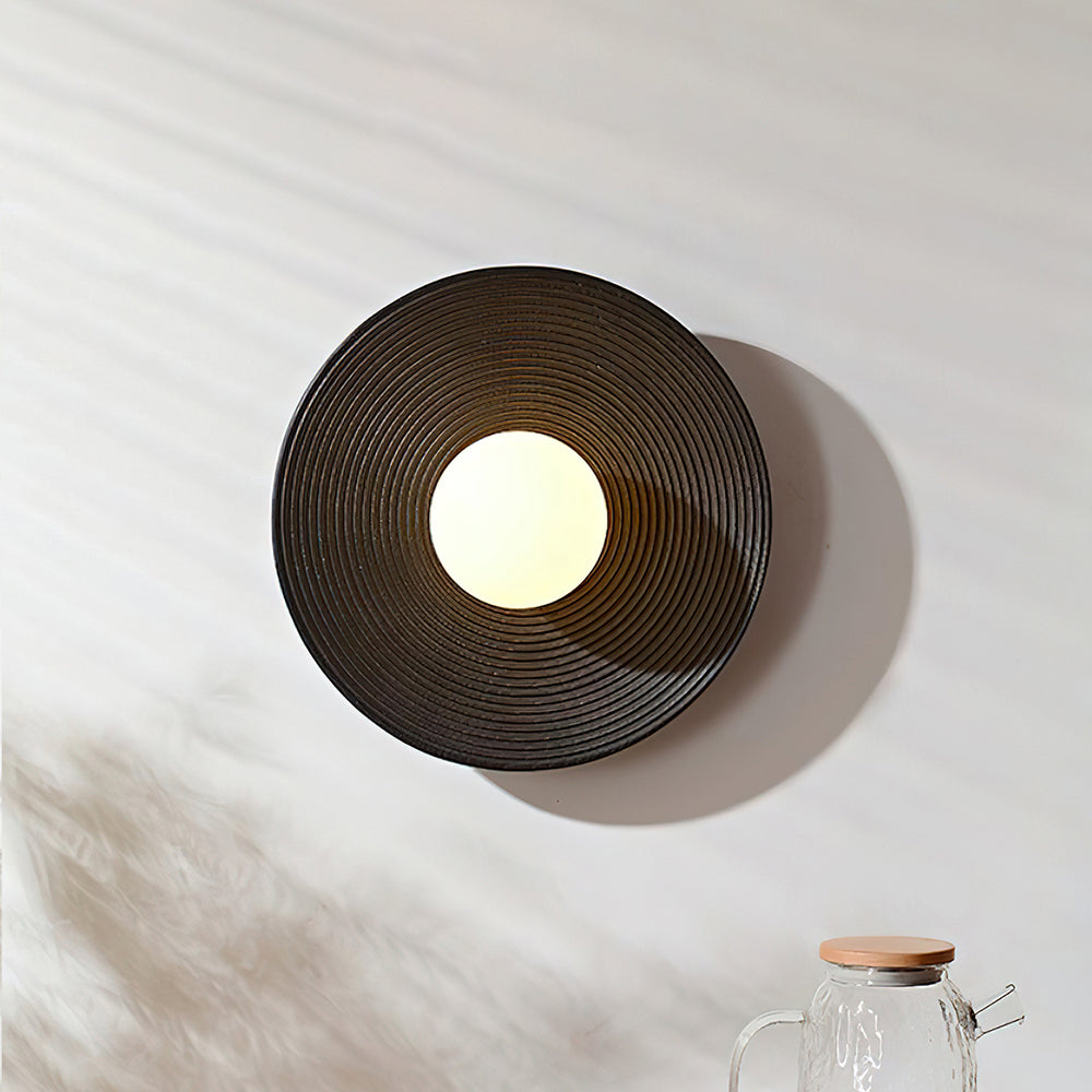 Serena Applique Murale Bois Rond Minimaliste