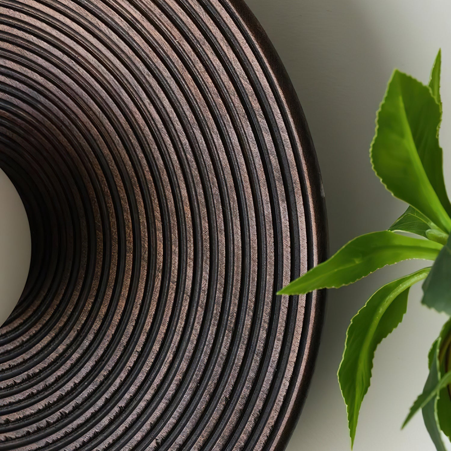 Serena Applique Murale Bois Rond Minimaliste
