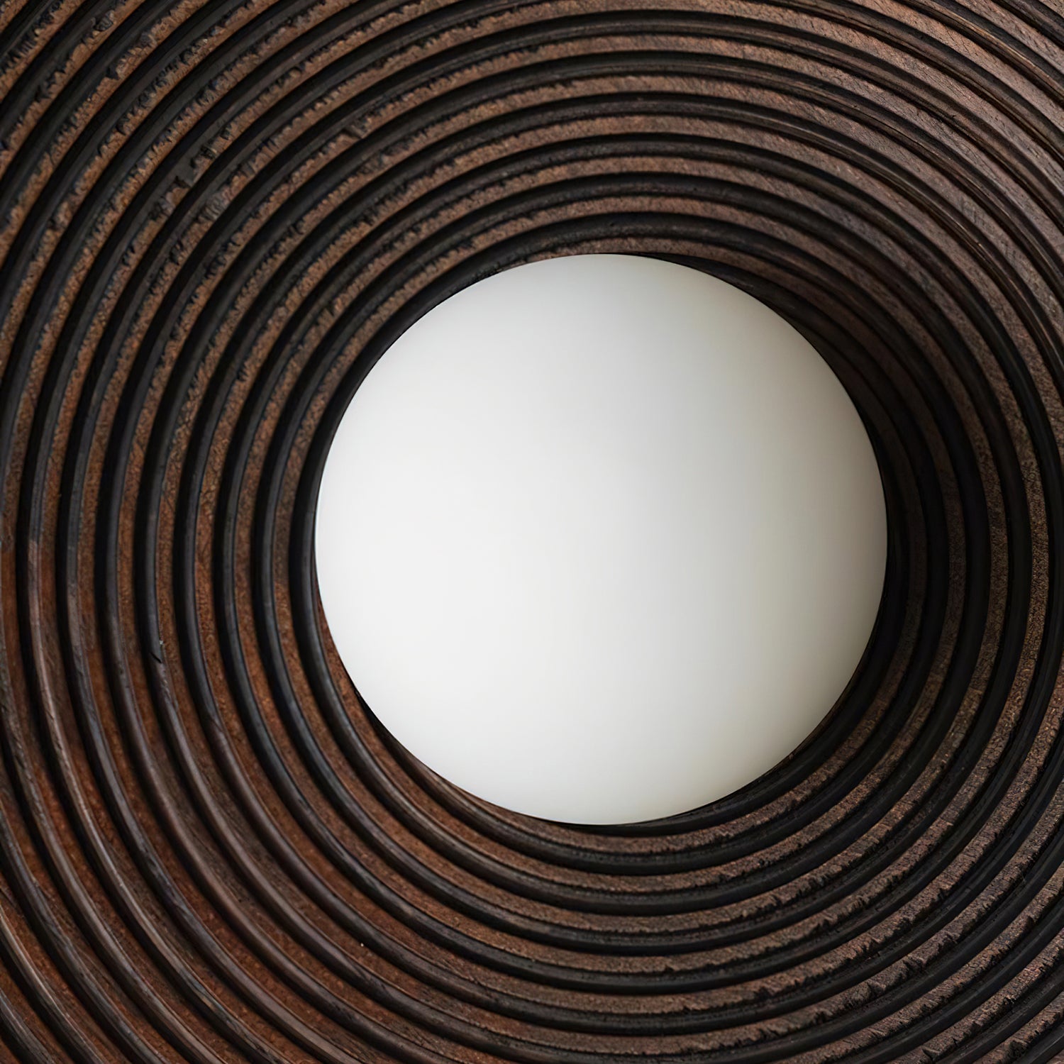 Serena Applique Murale Bois Rond Minimaliste