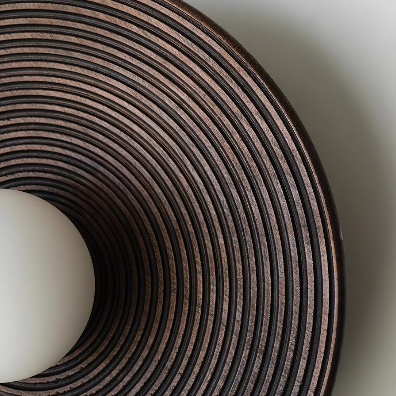 Serena Applique Murale Bois Rond Minimaliste