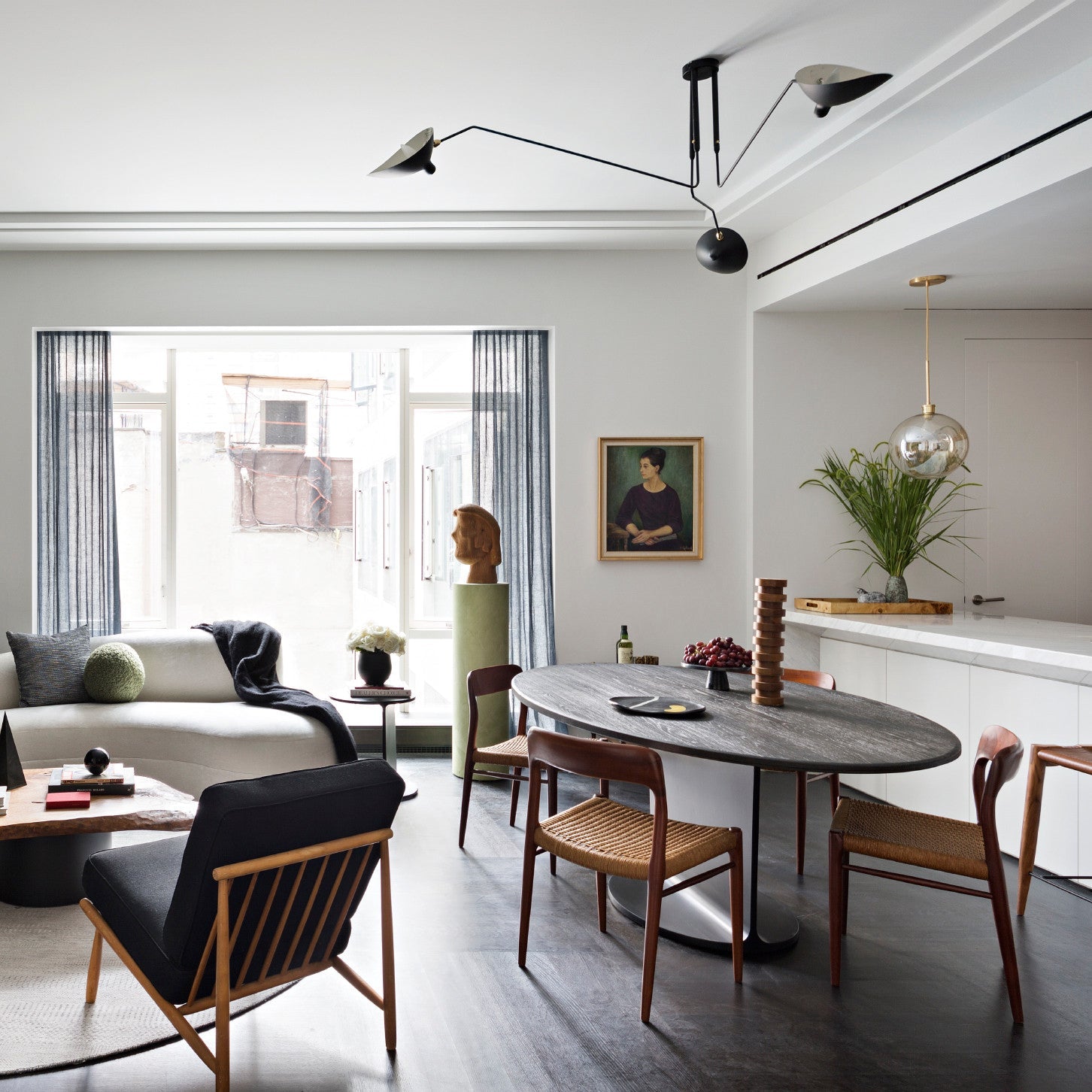 Lustra Plafonnier Trois Bras Minimaliste