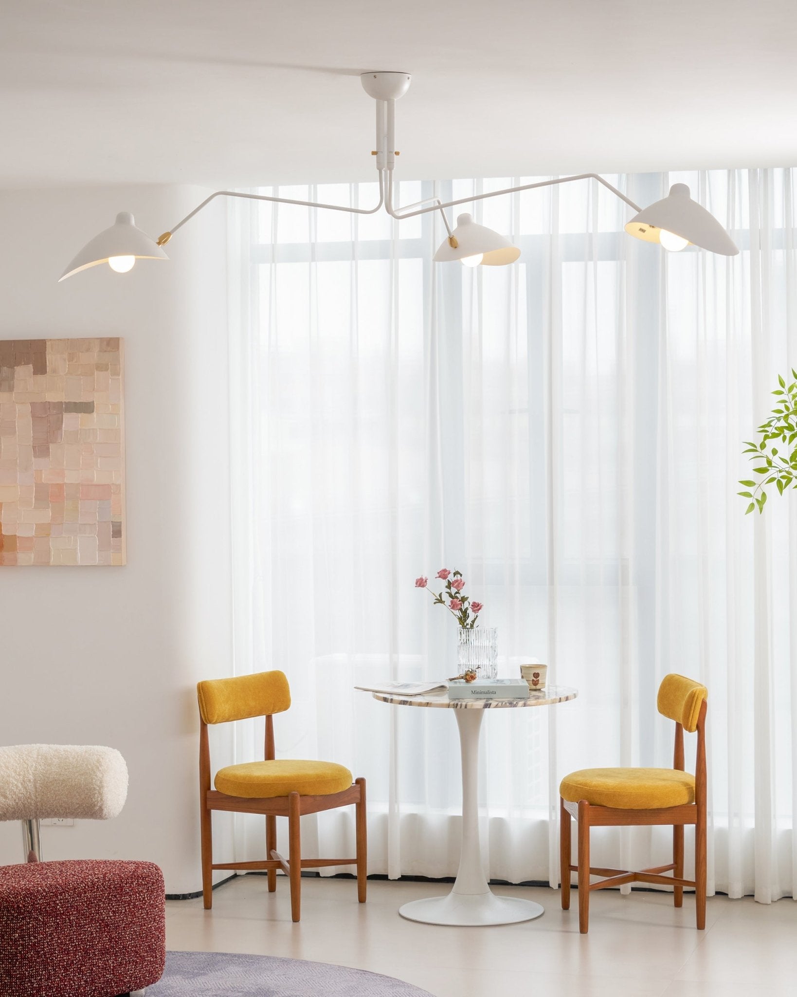 Lustra Plafonnier Trois Bras Minimaliste