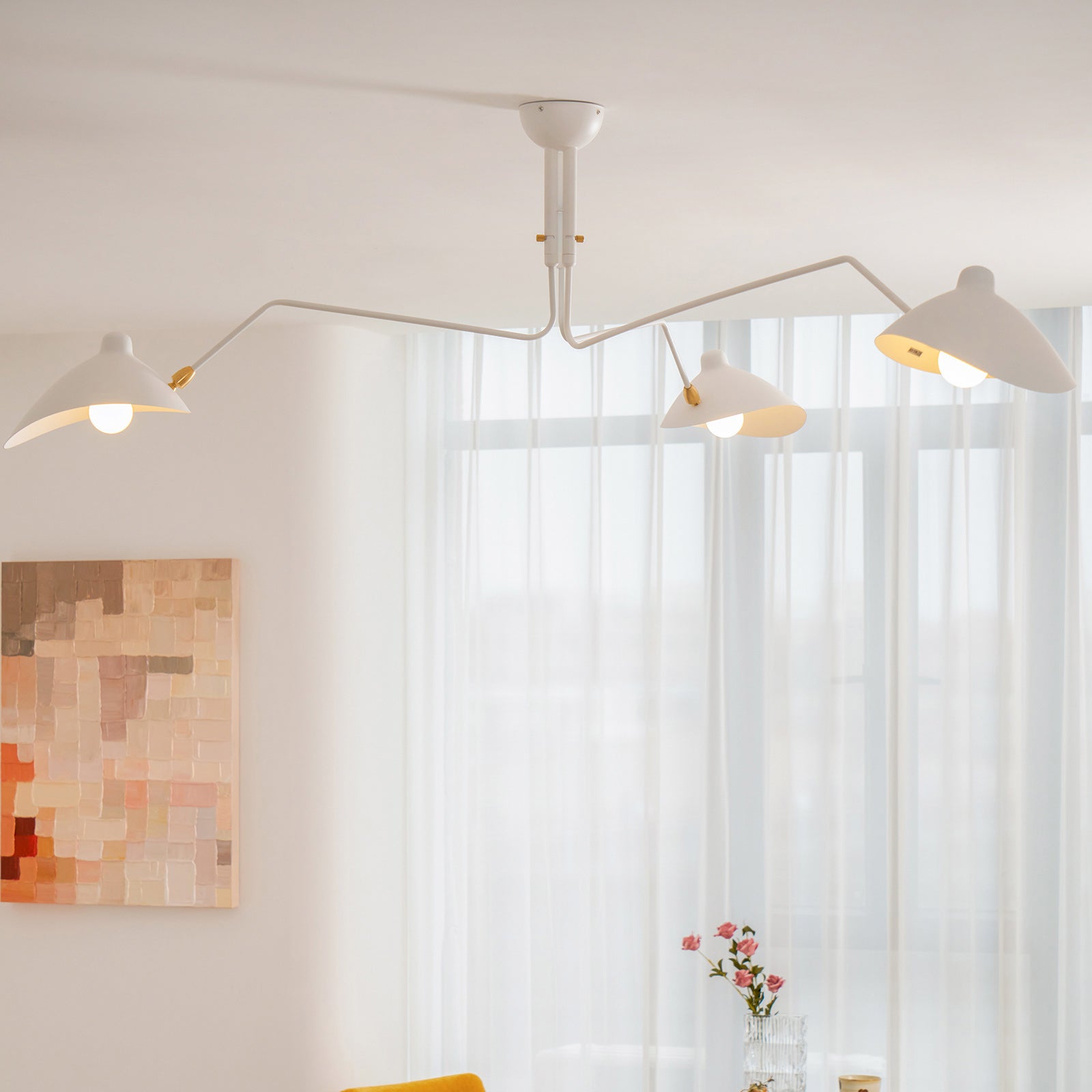 Lustra Plafonnier Trois Bras Minimaliste