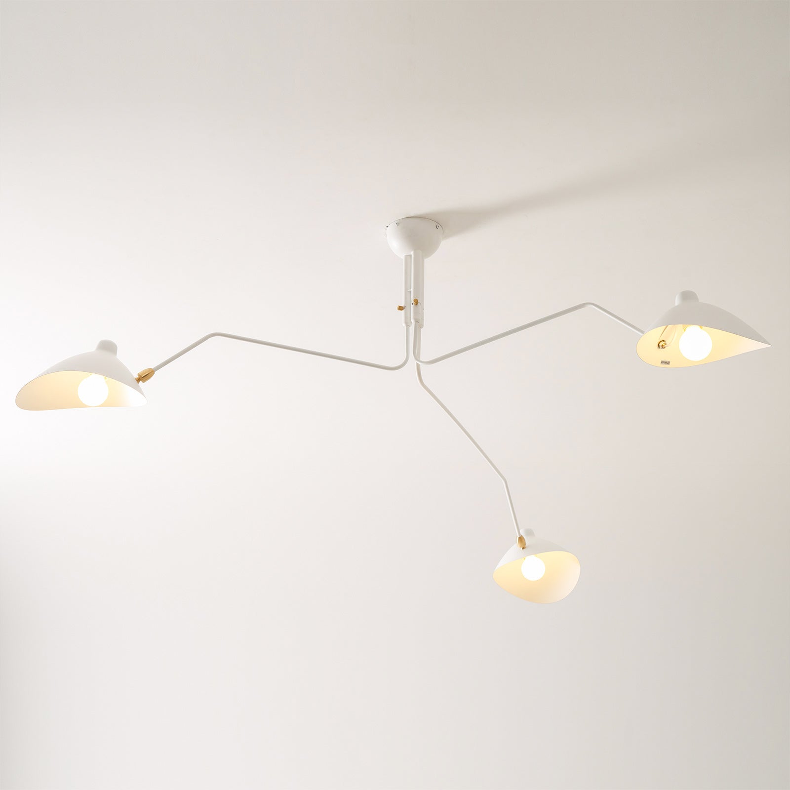 Lustra Plafonnier Trois Bras Minimaliste