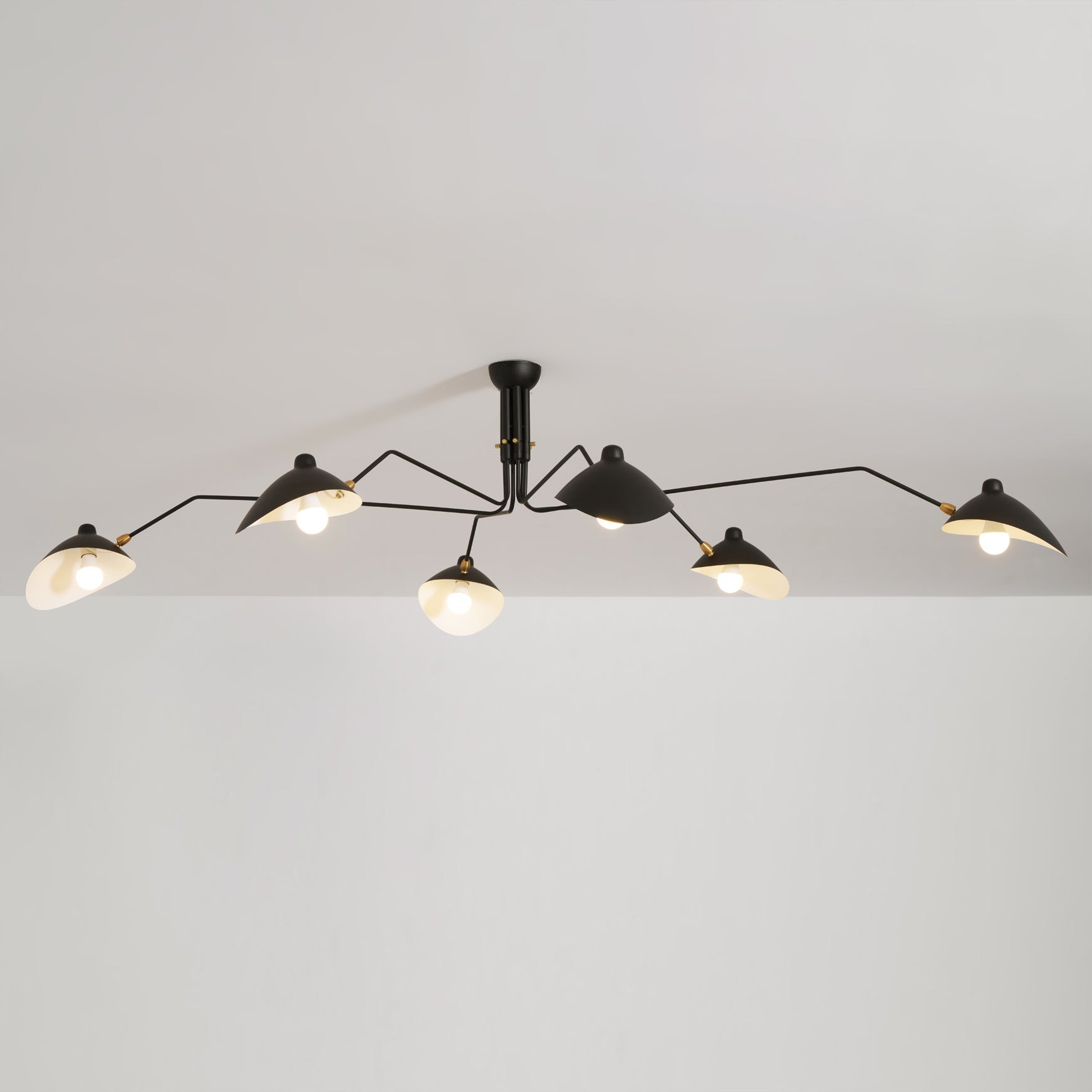 Lustra Plafonnier Trois Bras Minimaliste
