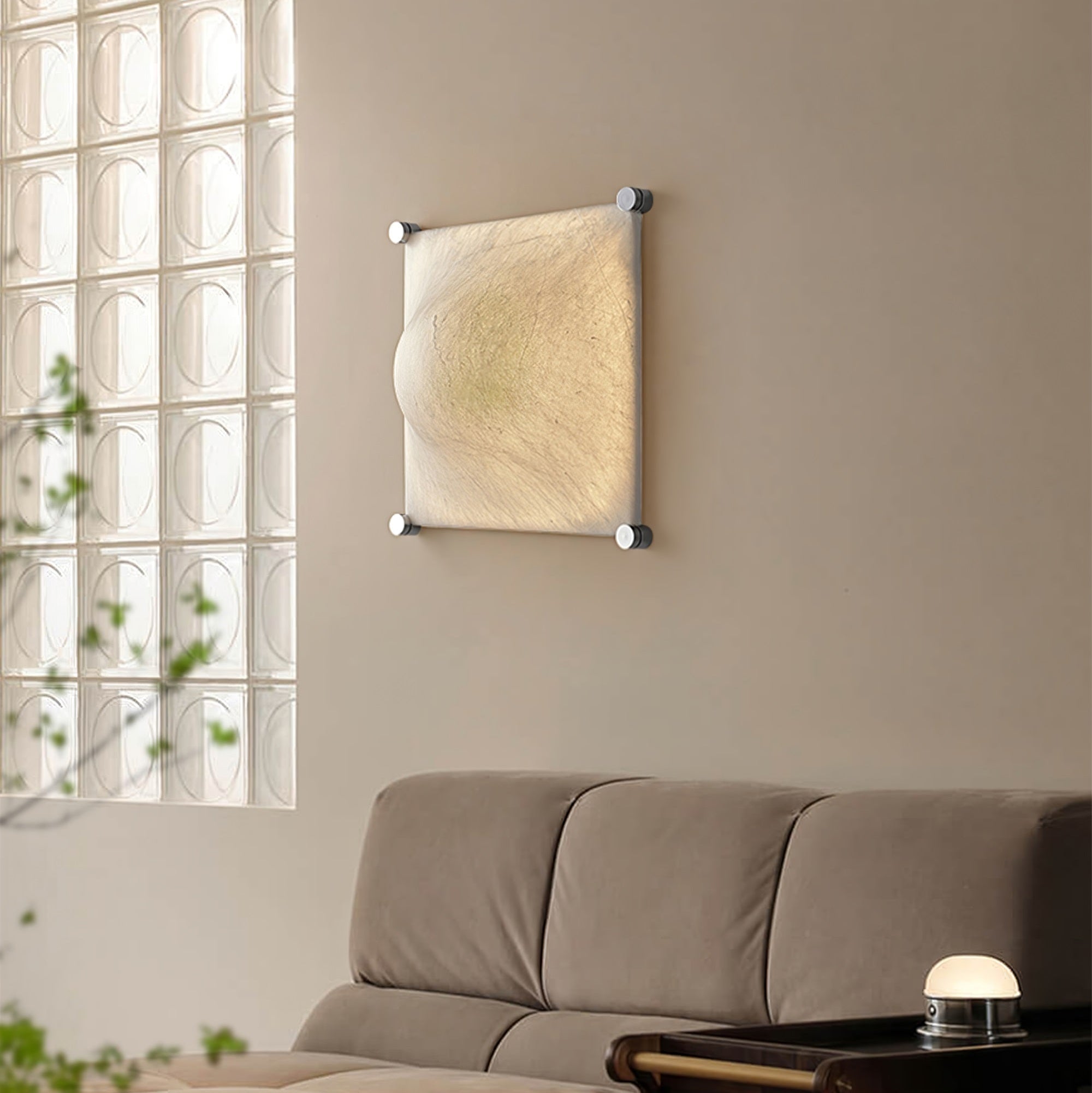 Panel Applique Murale Rustique en Soie