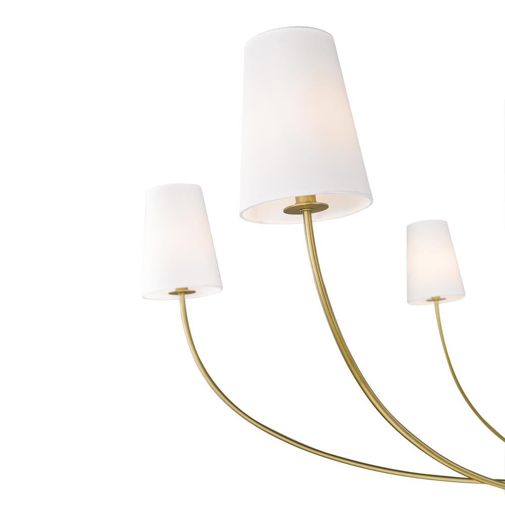Vetheisra Lustre en Laiton et Tissu Style Industriel Vintage