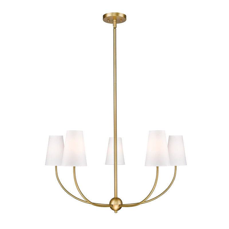 Vetheisra Lustre en Laiton et Tissu Style Industriel Vintage