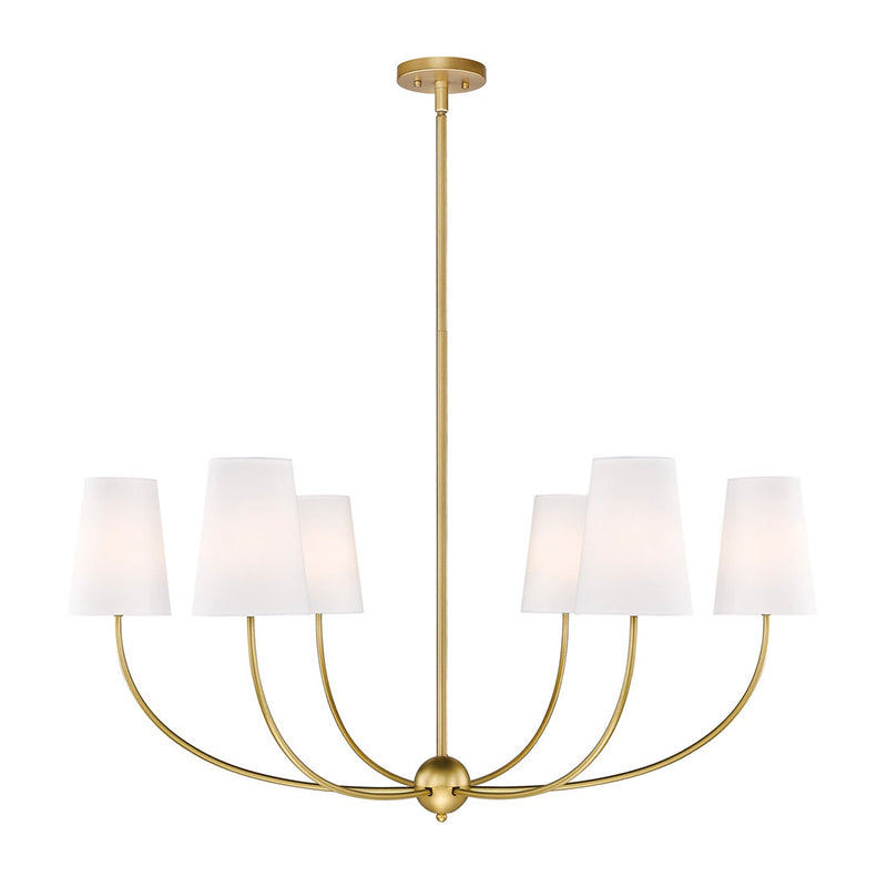 Vetheisra Lustre en Laiton et Tissu Style Industriel Vintage