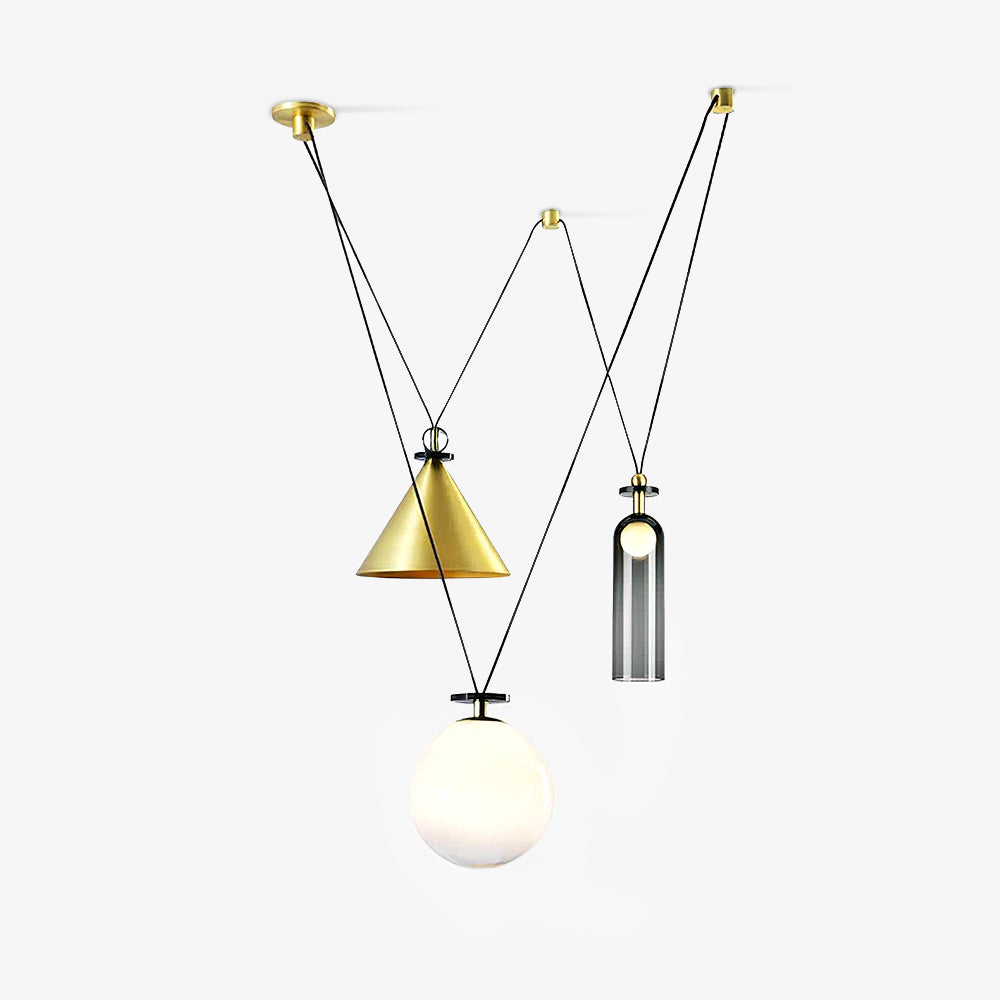 Lustra Lustre en Forme Géométrique Art
