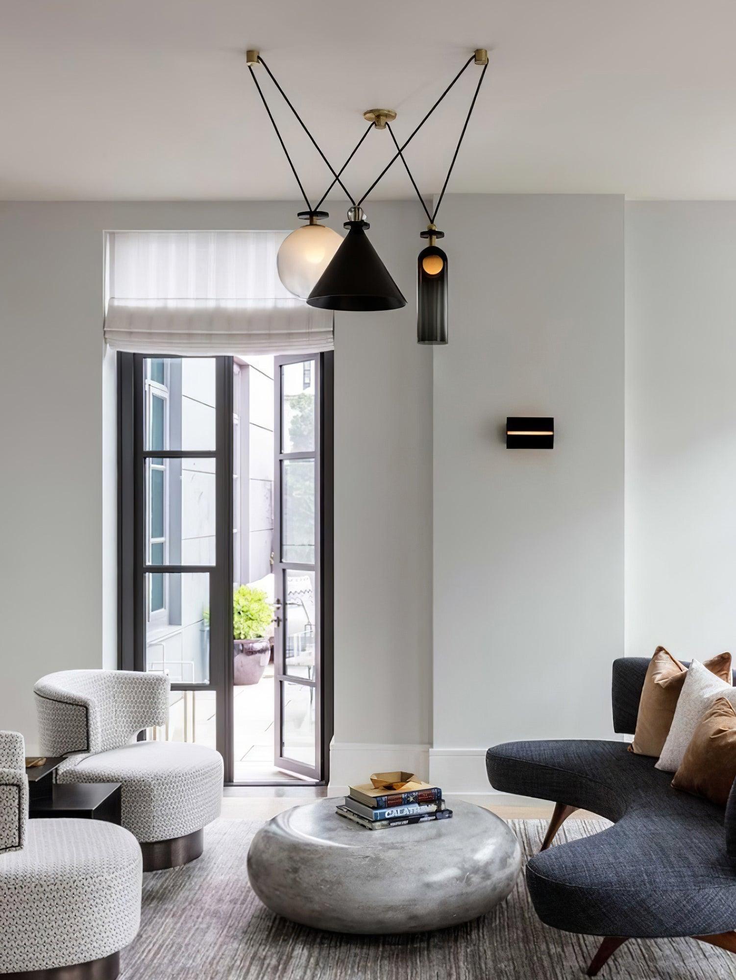 Lustra Lustre en Forme Géométrique Art
