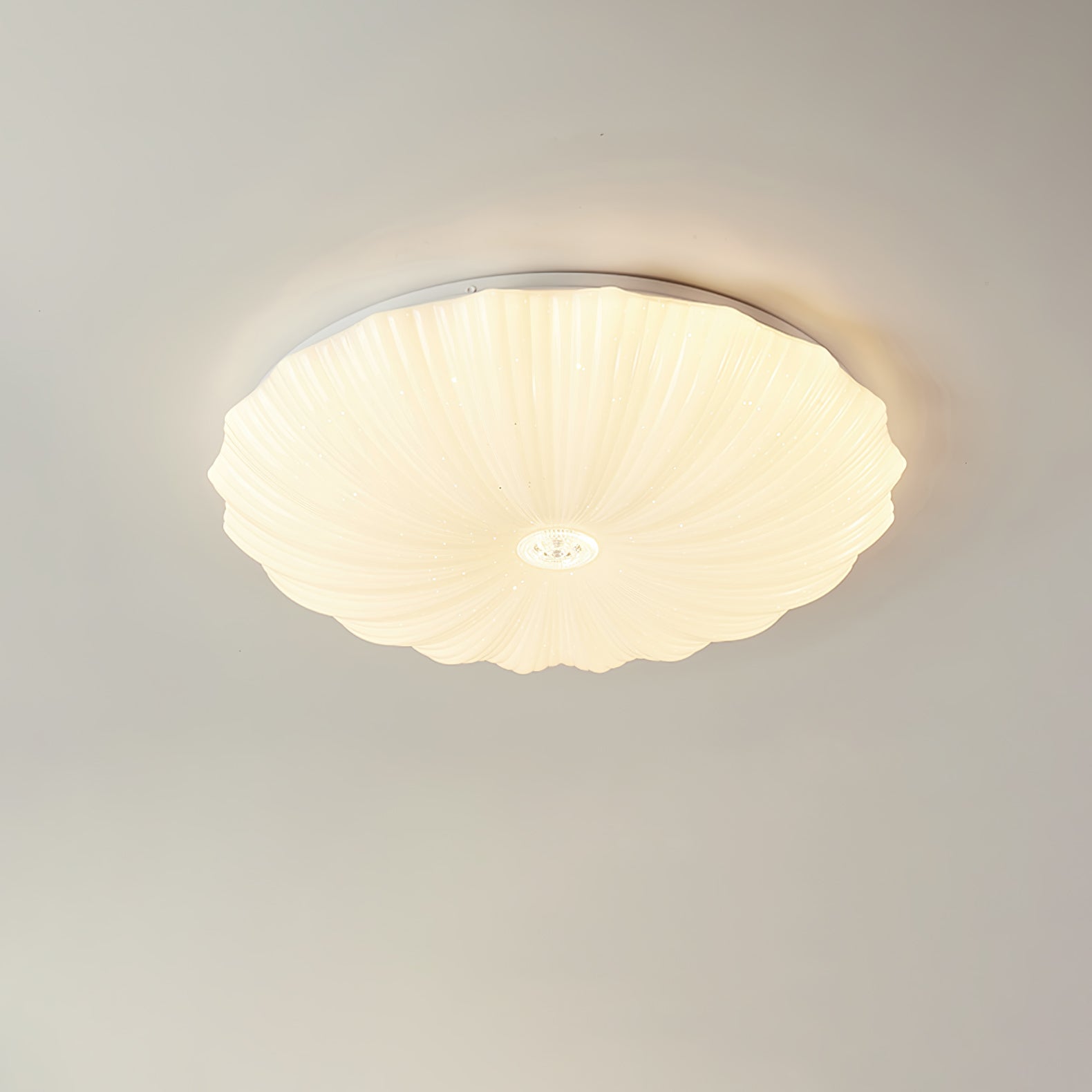 Coloria Lampe de Plafond Ronde Art Nordique Coquillage