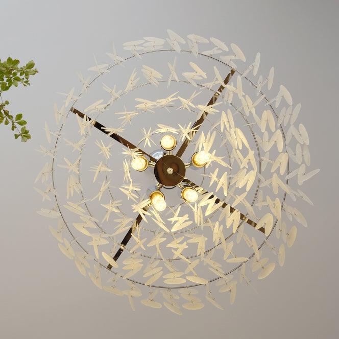 Elios Élégant Lustre en Coquillage Capiz