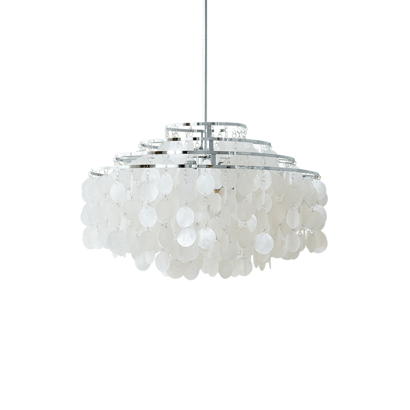 Elios Élégant Lustre en Coquillage Capiz