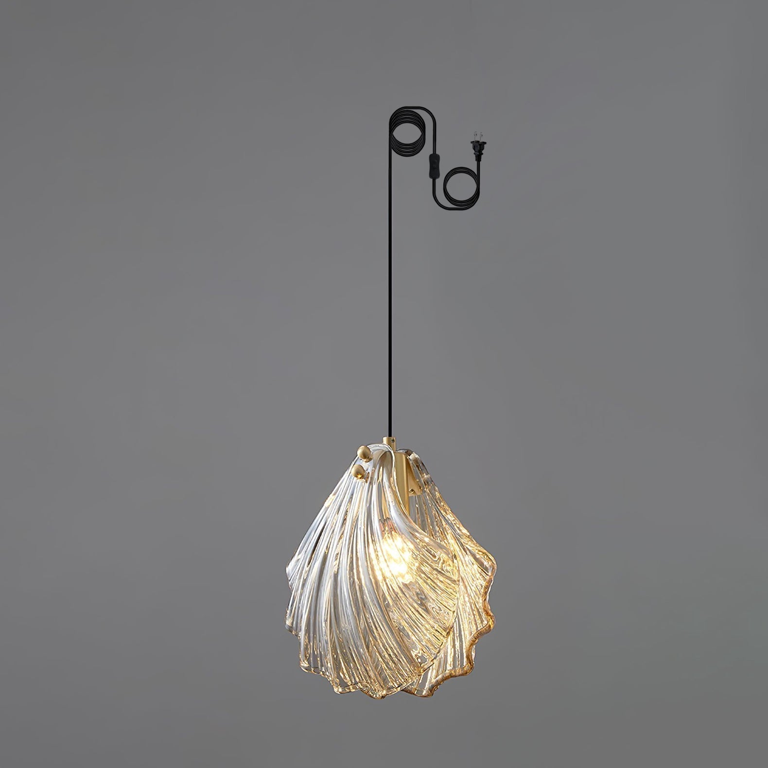 Veliraris Suspension Mini Swag en Verre Coquillage Art Nordic