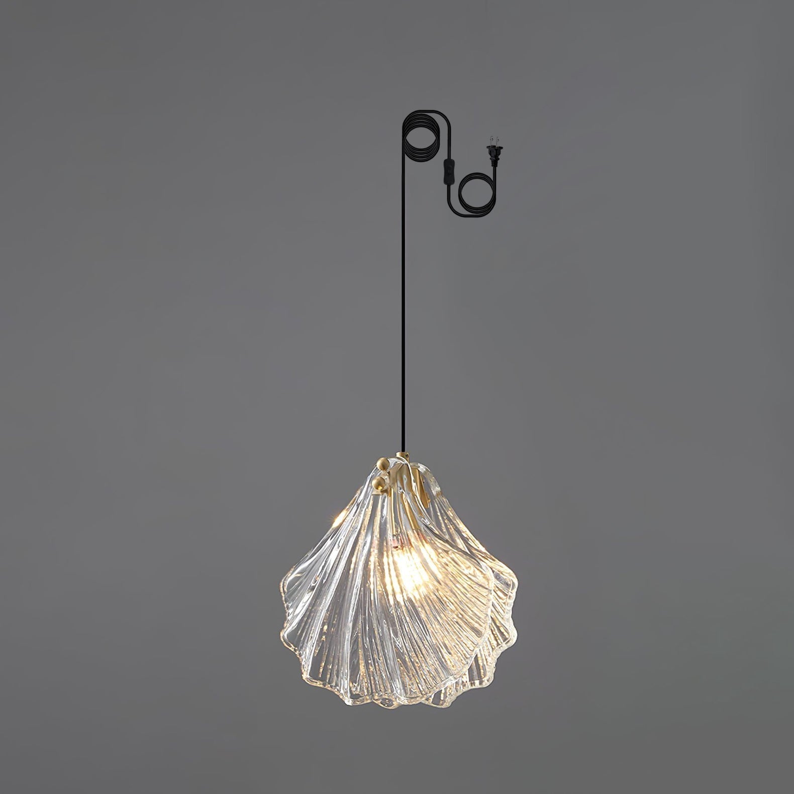 Veliraris Suspension Mini Swag en Verre Coquillage Art Nordic
