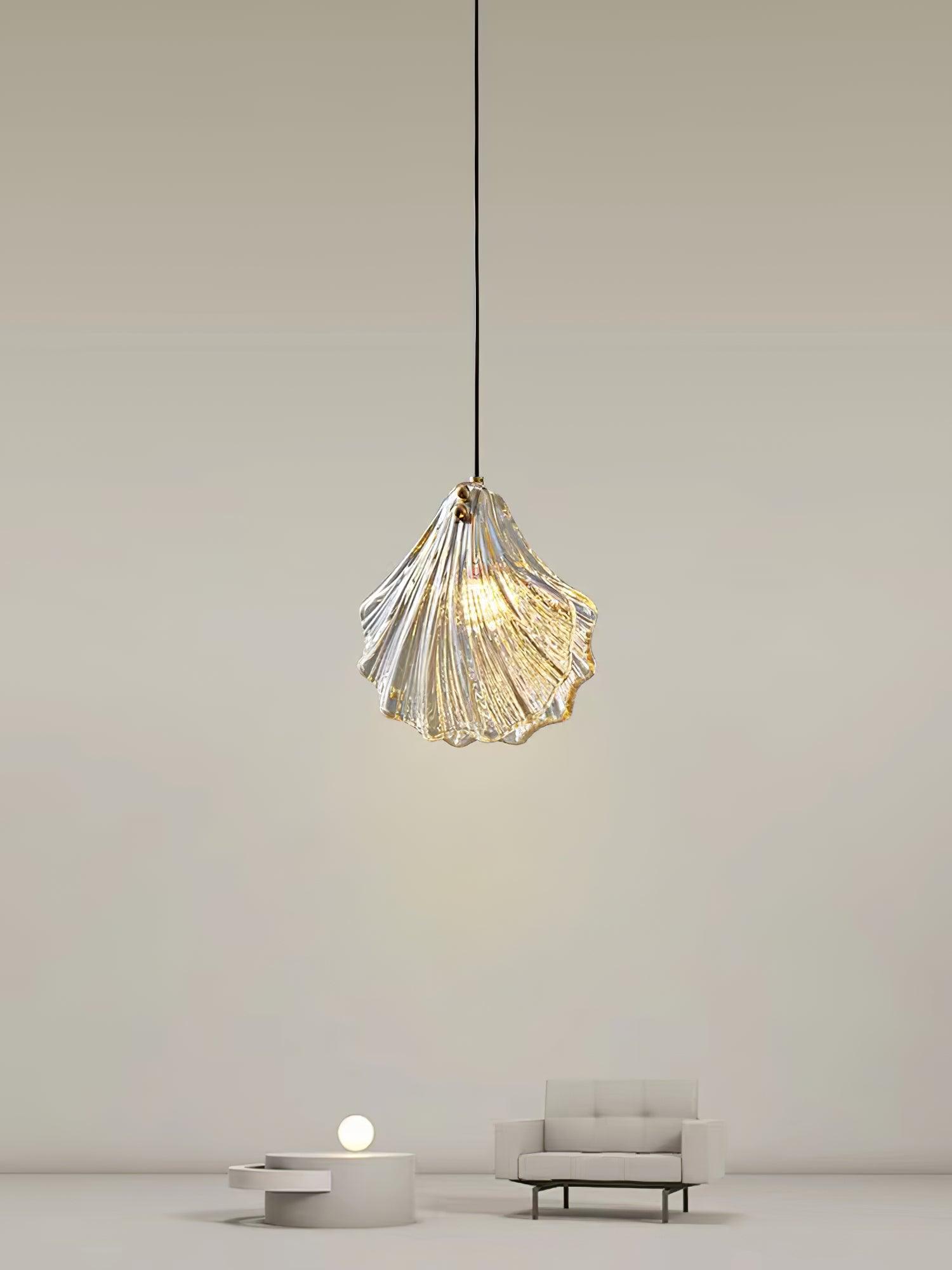 Veliraris Suspension Mini Swag en Verre Coquillage Art Nordic