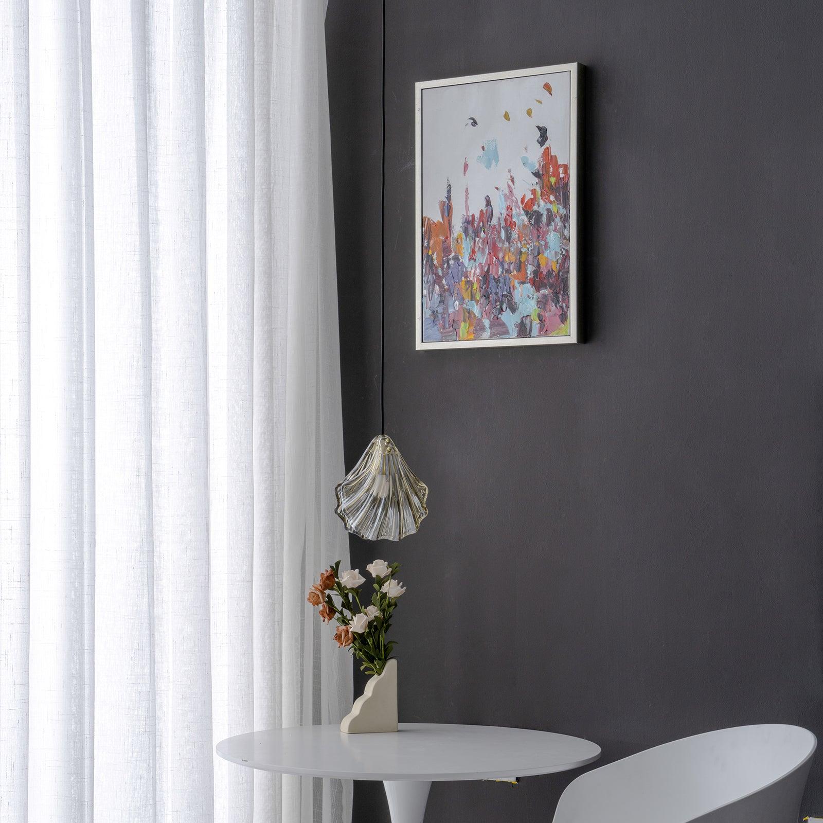 Veliraris Suspension Mini Swag en Verre Coquillage Art Nordic
