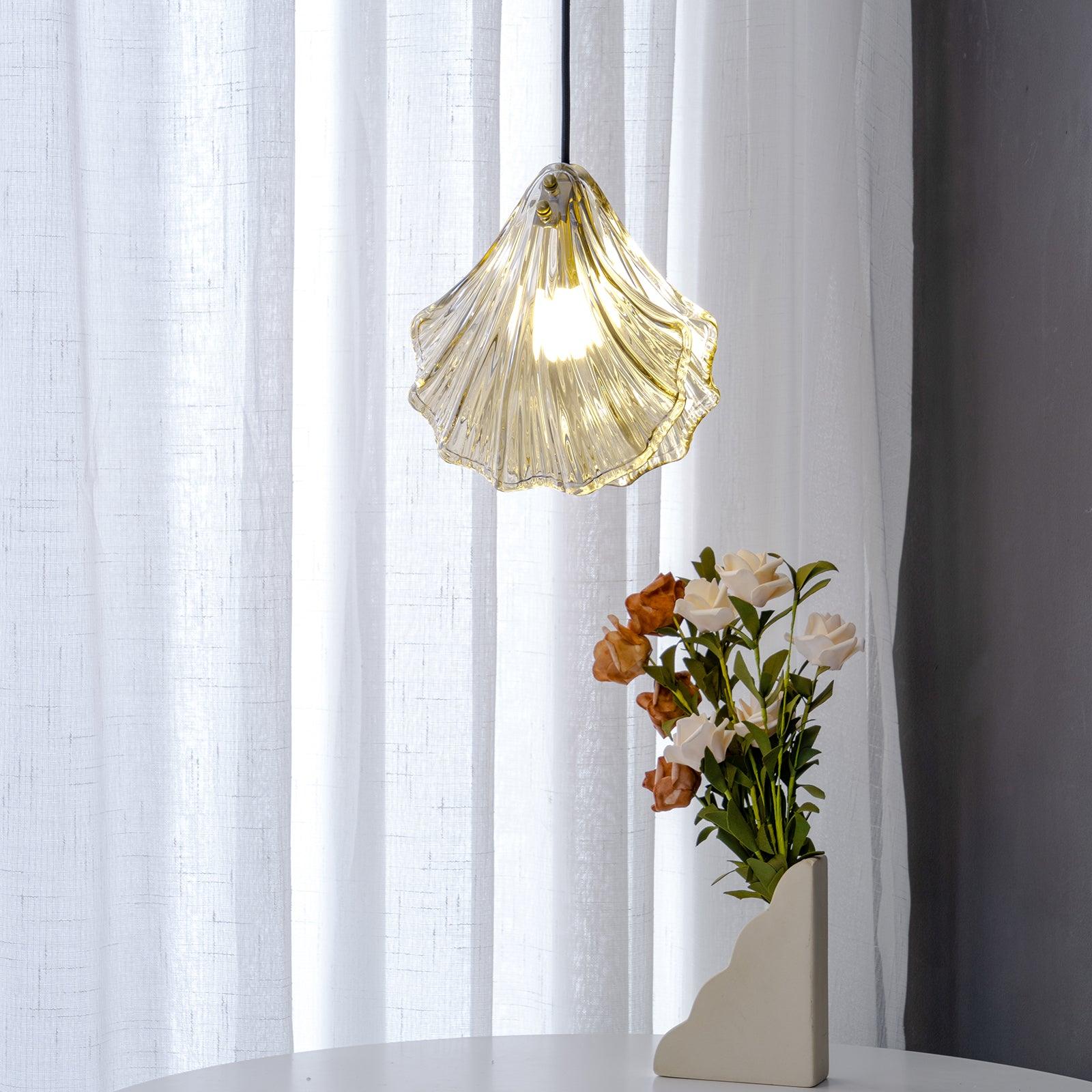 Veliraris Suspension Mini Swag en Verre Coquillage Art Nordic