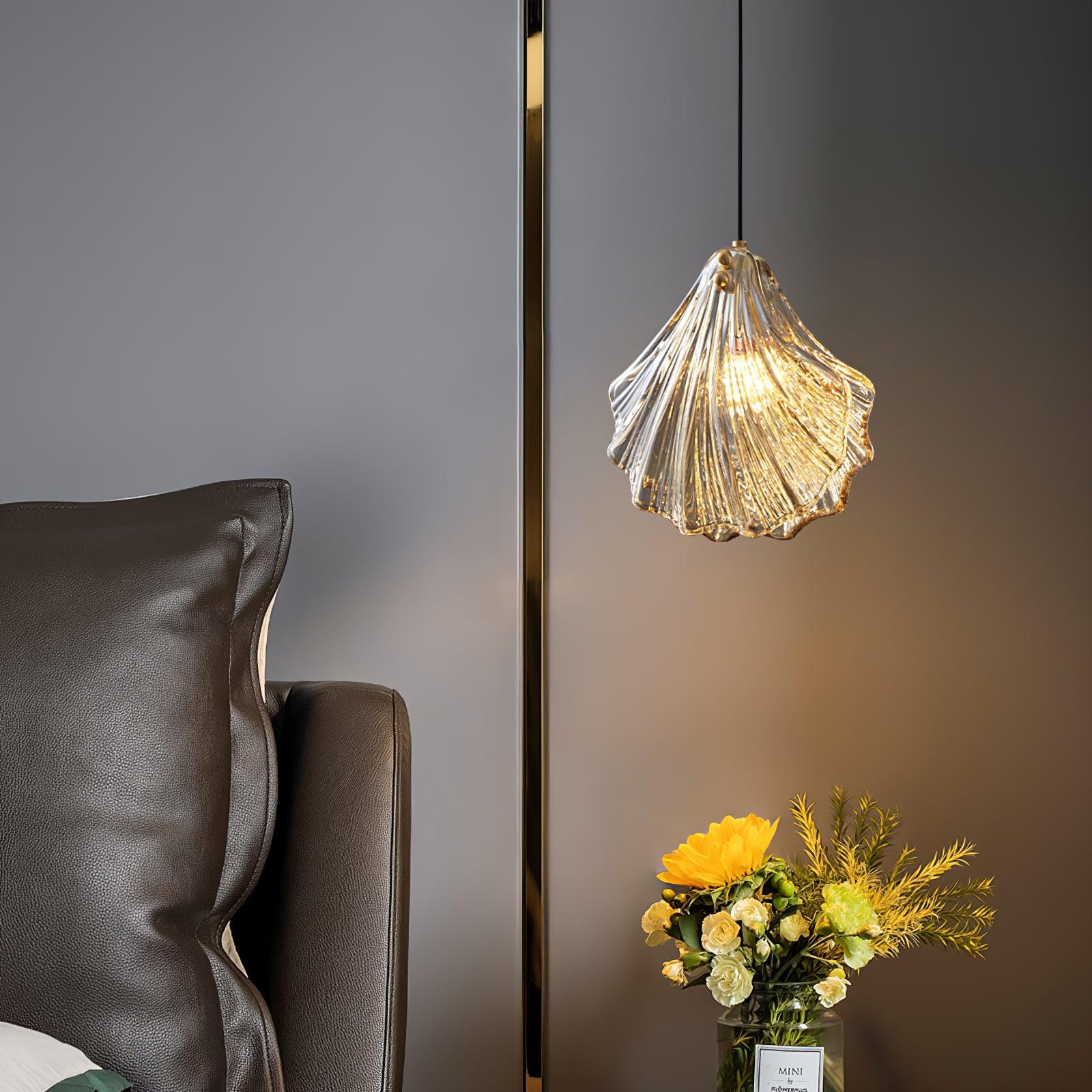 Veliraris Suspension Mini Swag en Verre Coquillage Art Nordic