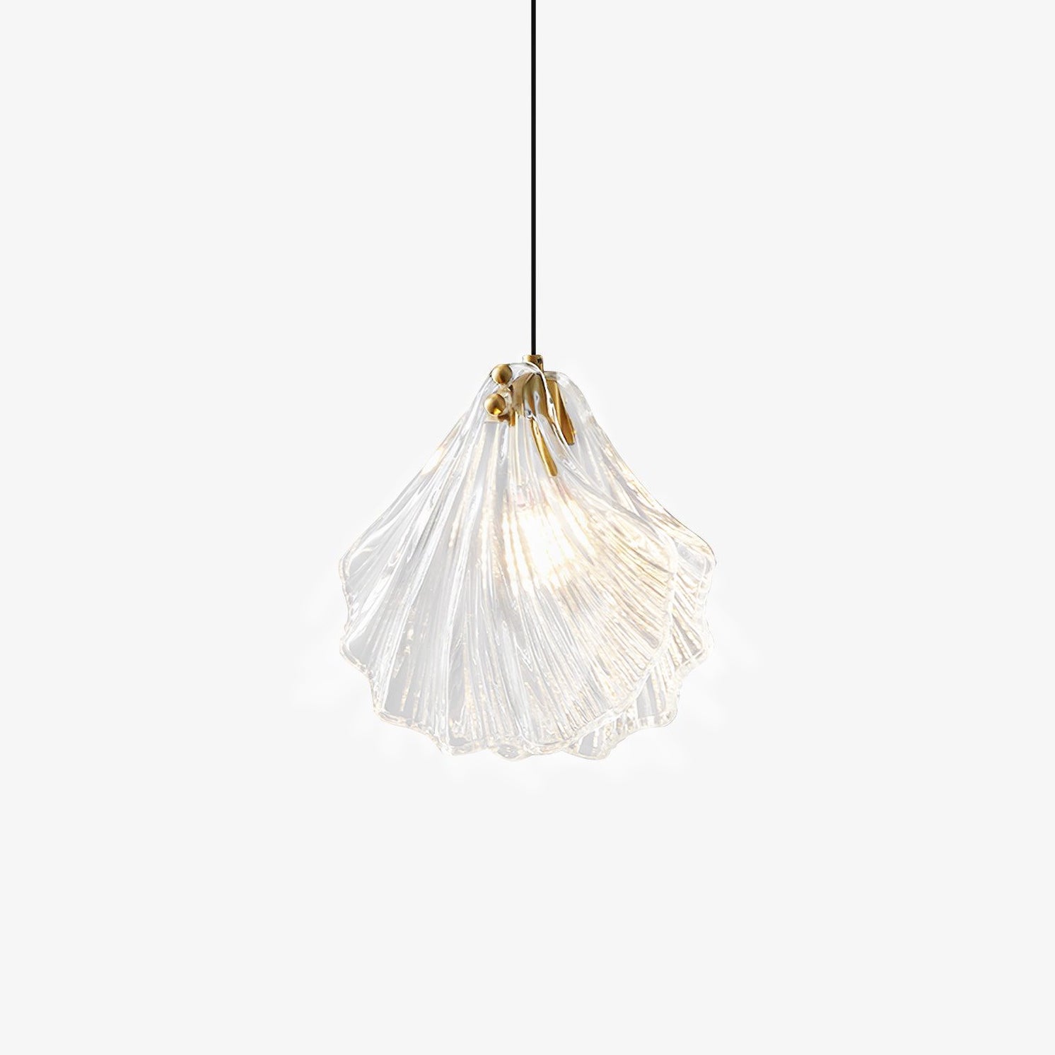 Veliraris Suspension Mini Swag en Verre Coquillage Art Nordic