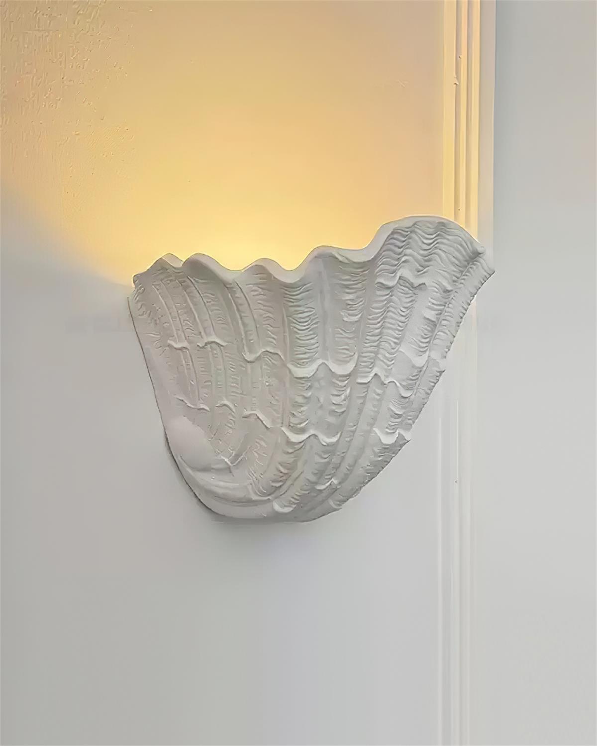 Applique Murale Coquille Plâtre Coquillage Forme Artistique