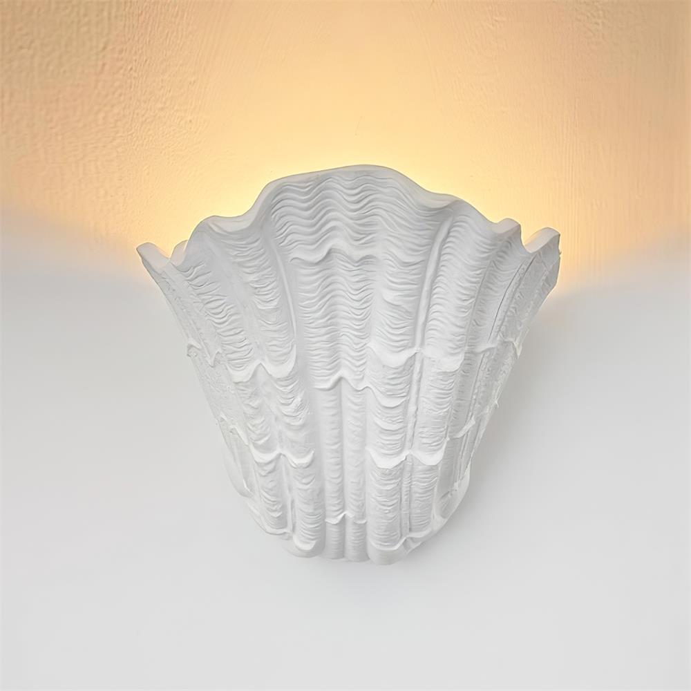 Applique Murale Coquille Plâtre Coquillage Forme Artistique