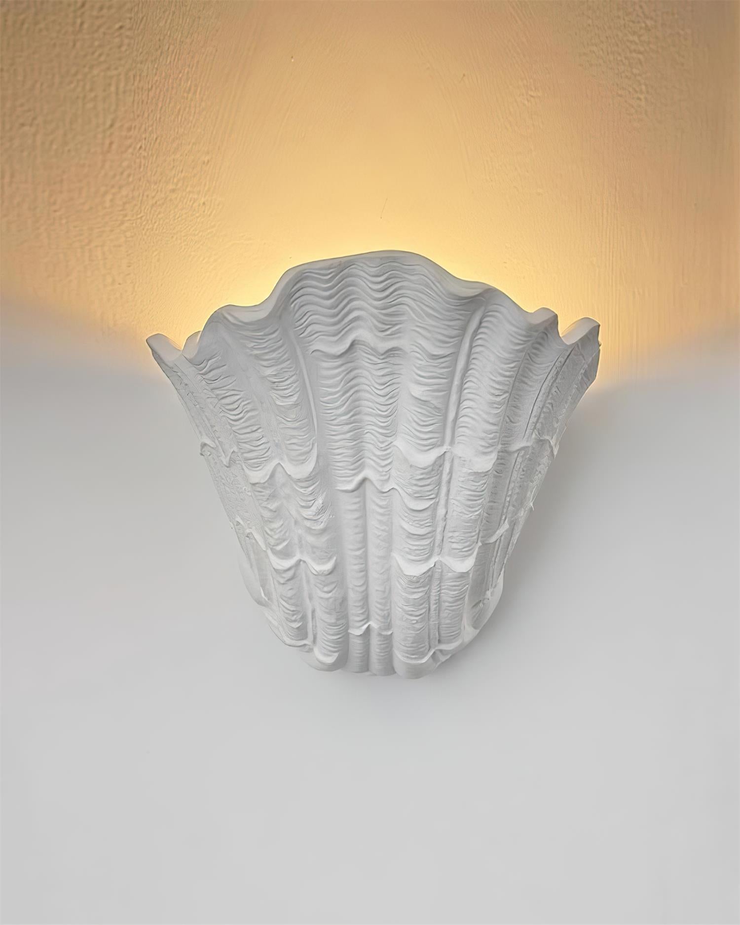 Applique Murale Coquille Plâtre Coquillage Forme Artistique
