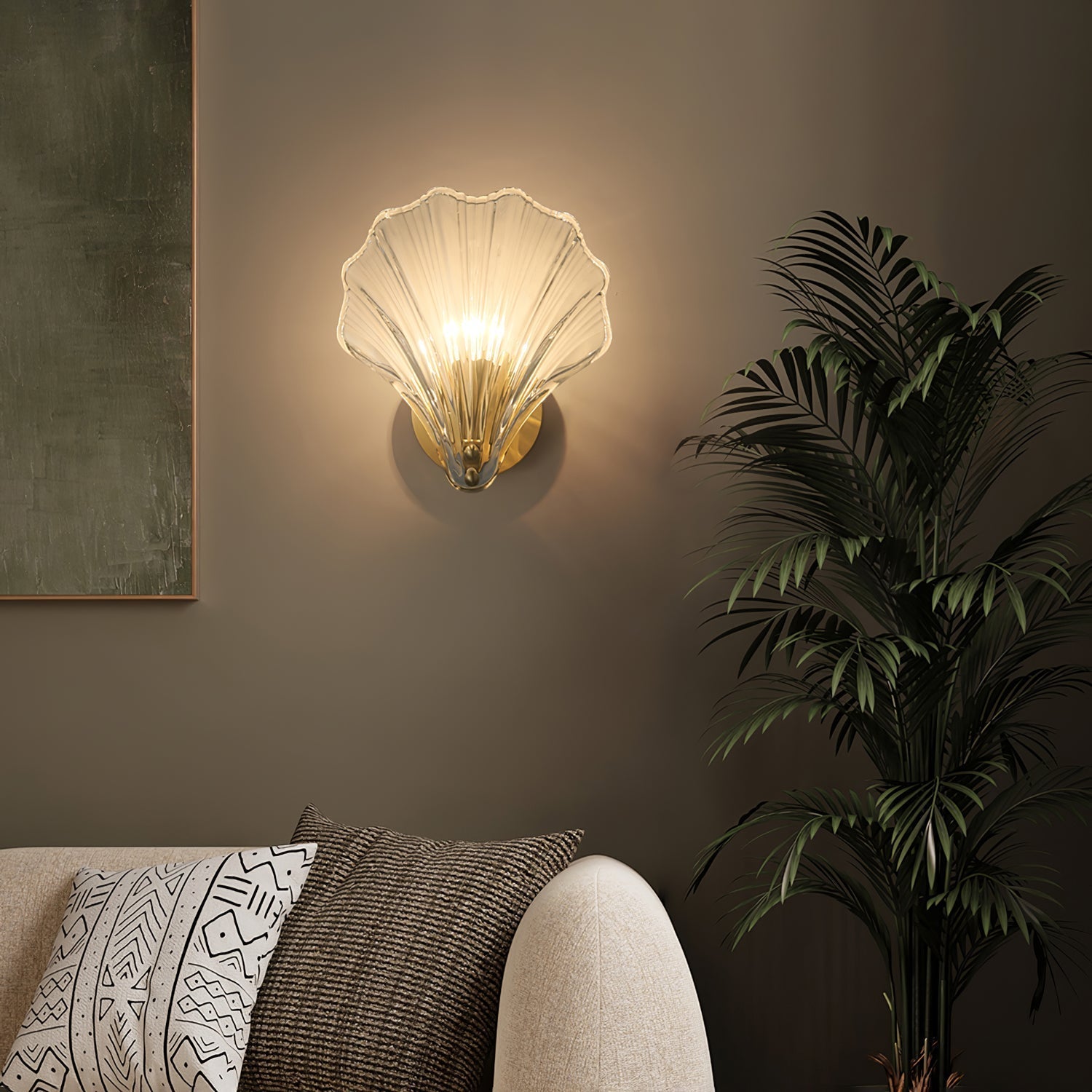 Respected Applique Murale en Verre et Laiton Premium