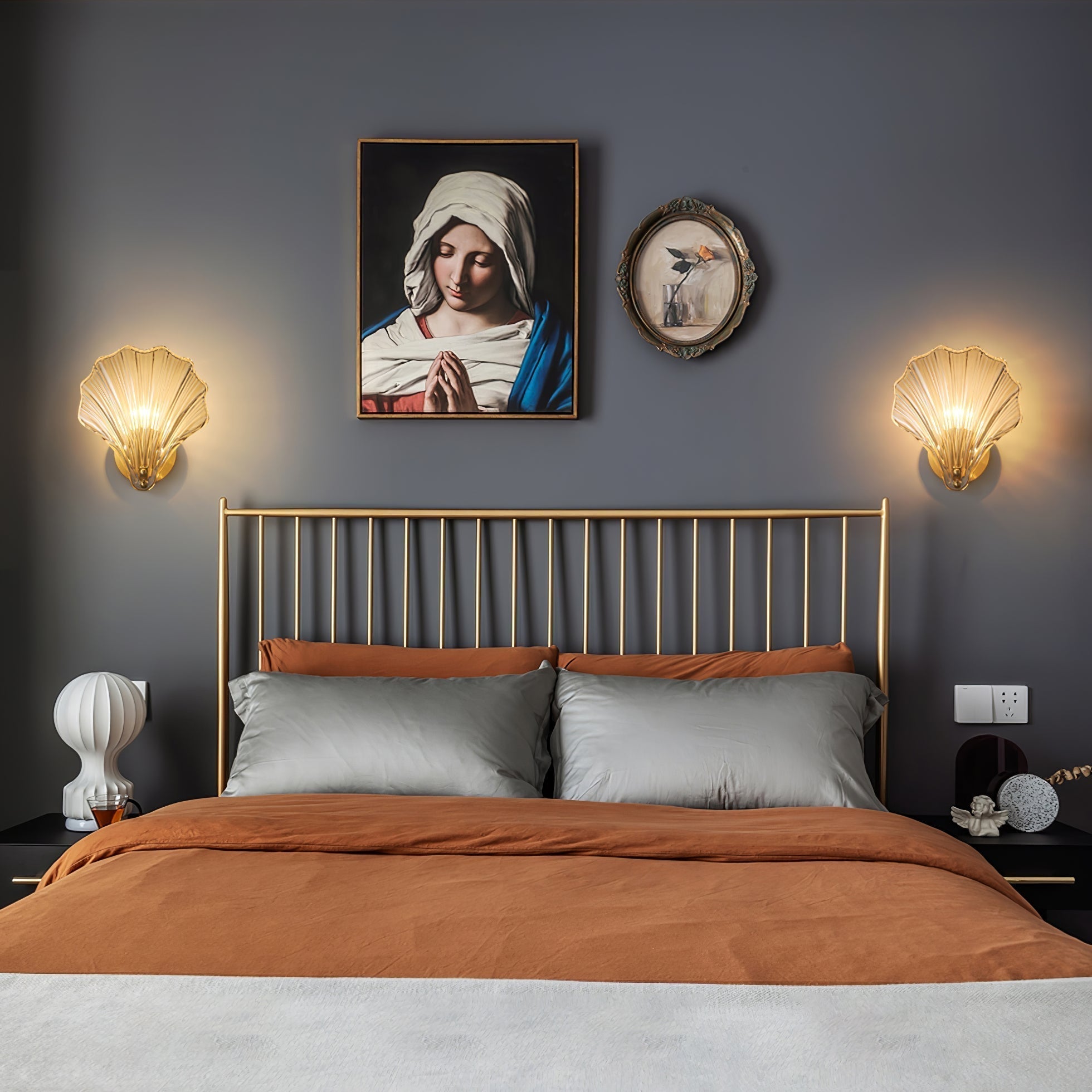 Respected Applique Murale en Verre et Laiton Premium