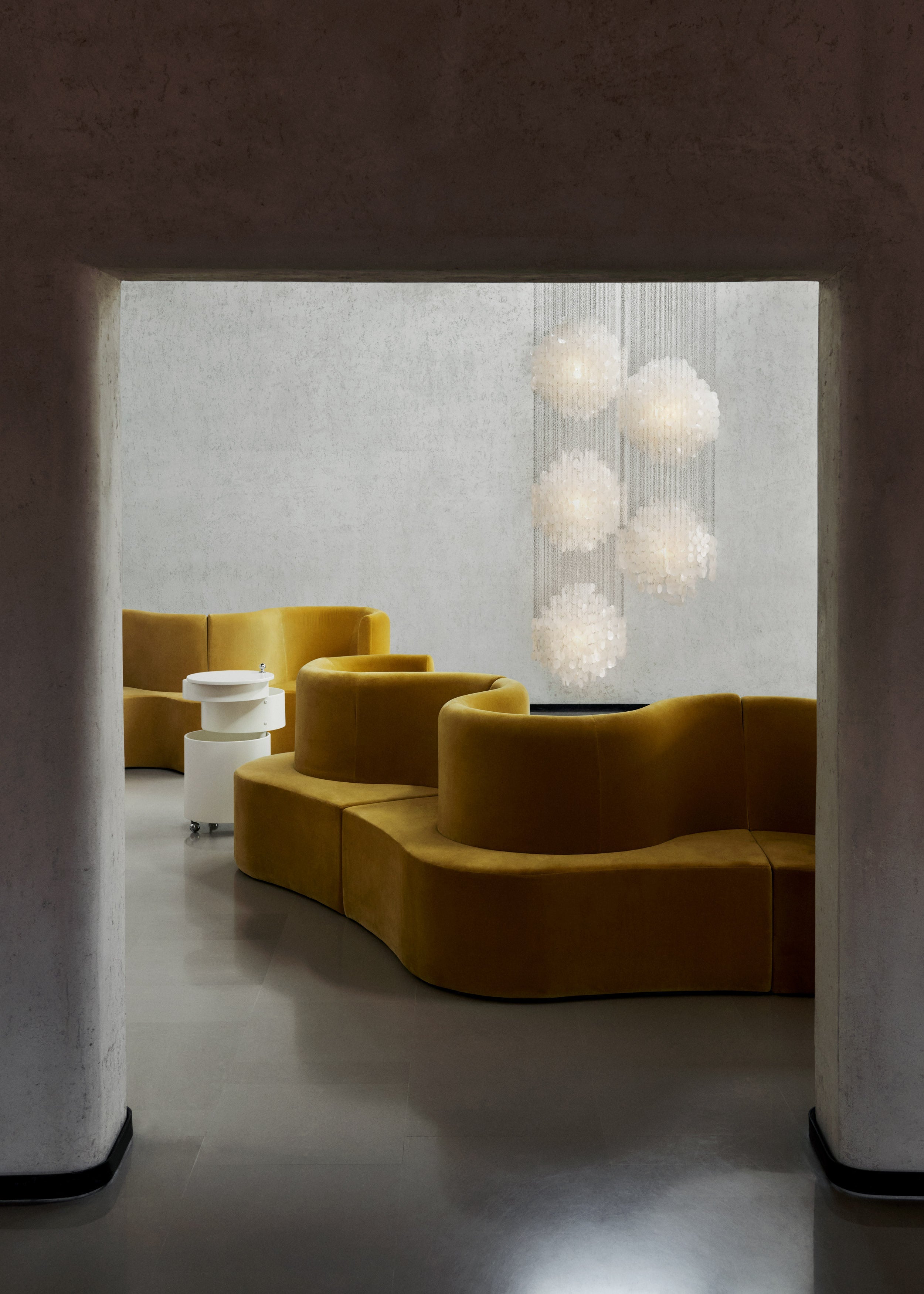 Idoris Lustre Métallique Postmoderne de Luxe en Cascade