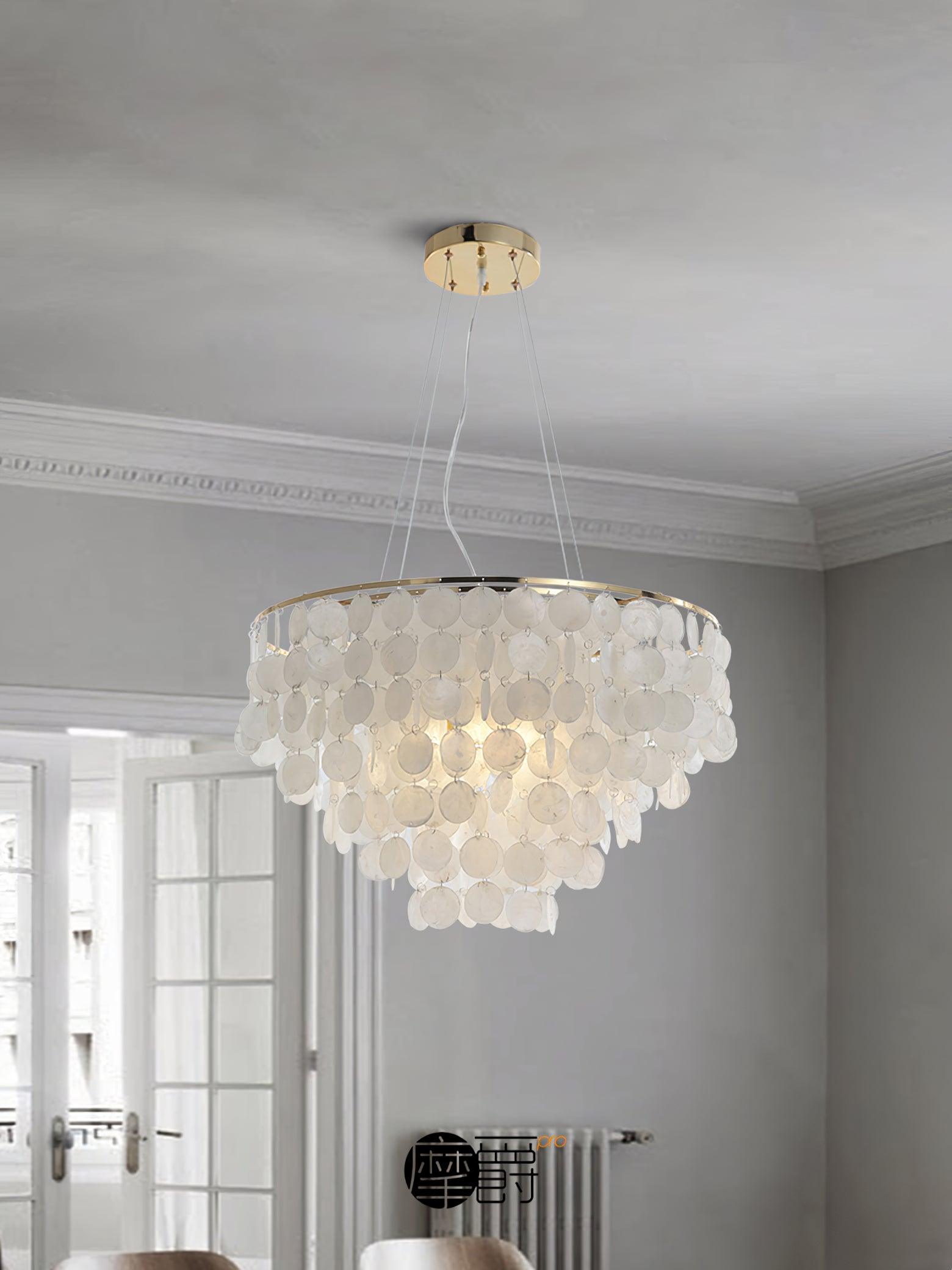 Esileth Postmoderne Luxe Coquille Carillon Lustre