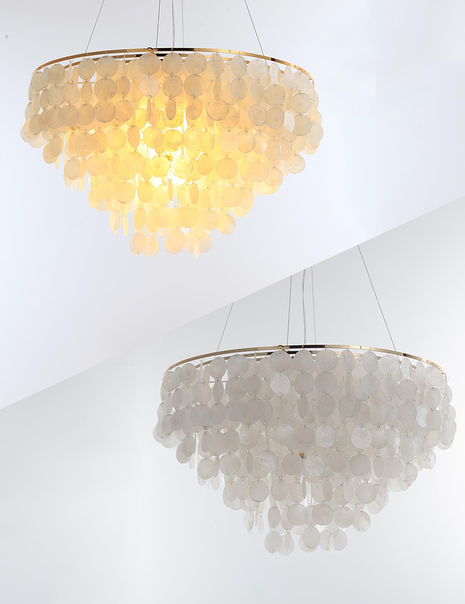 Esileth Postmoderne Luxe Coquille Carillon Lustre