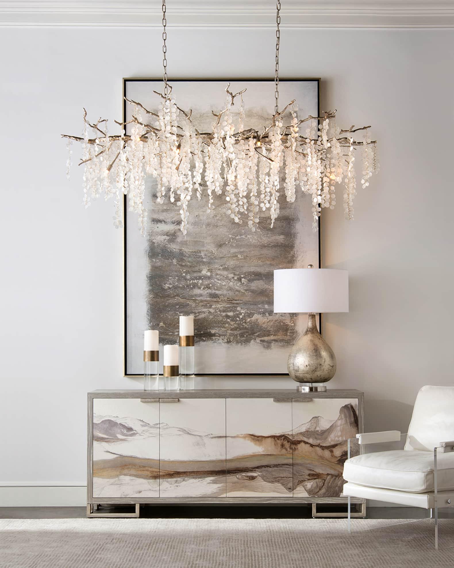 Lustra Suspension Lampe Goutte de Rosée en Cristal