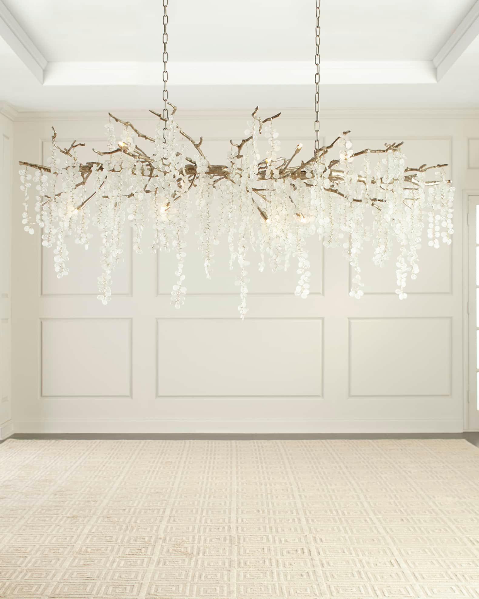 Lustra Suspension Lampe Goutte de Rosée en Cristal